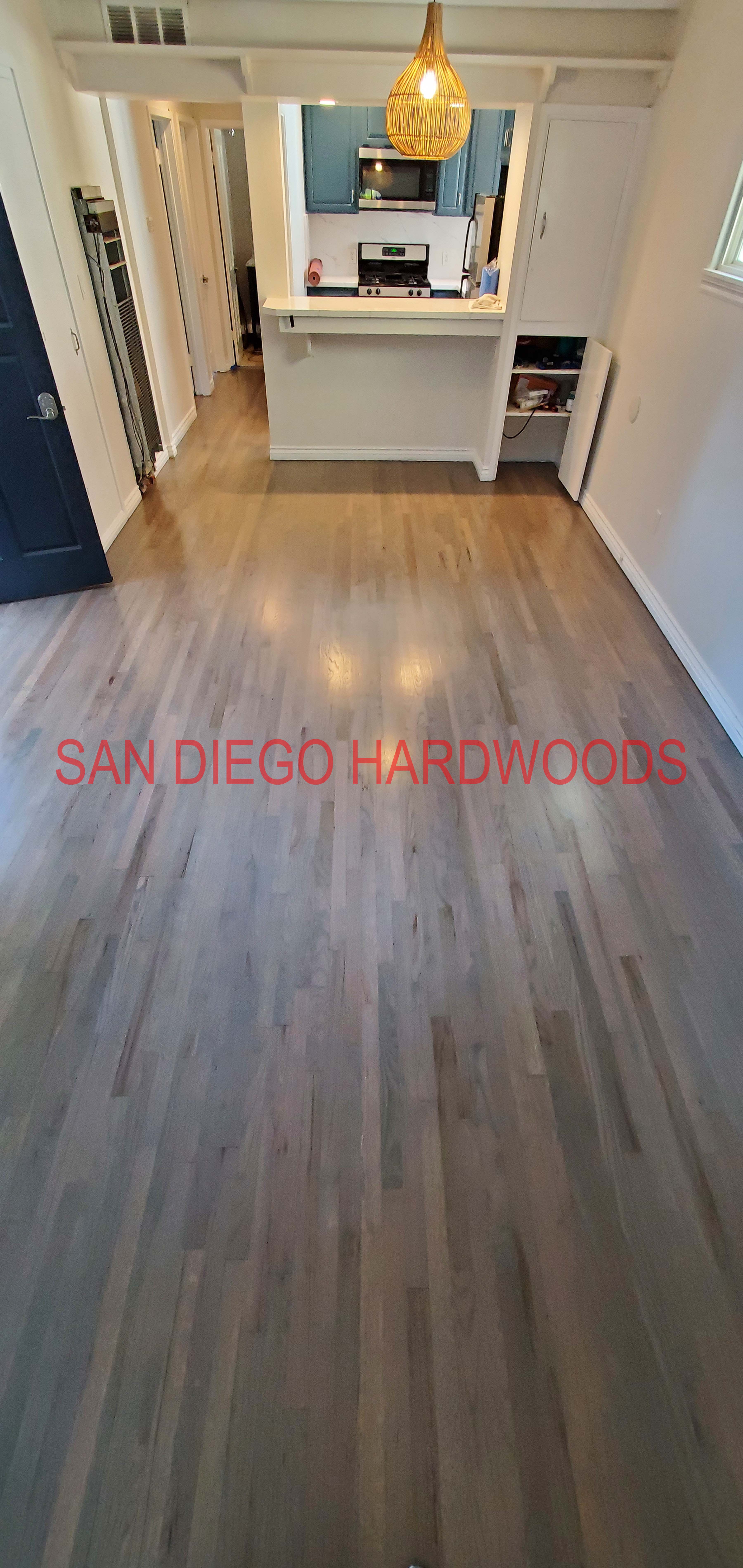 Hardwood floor refinishing and restoration in San Diego — project photo