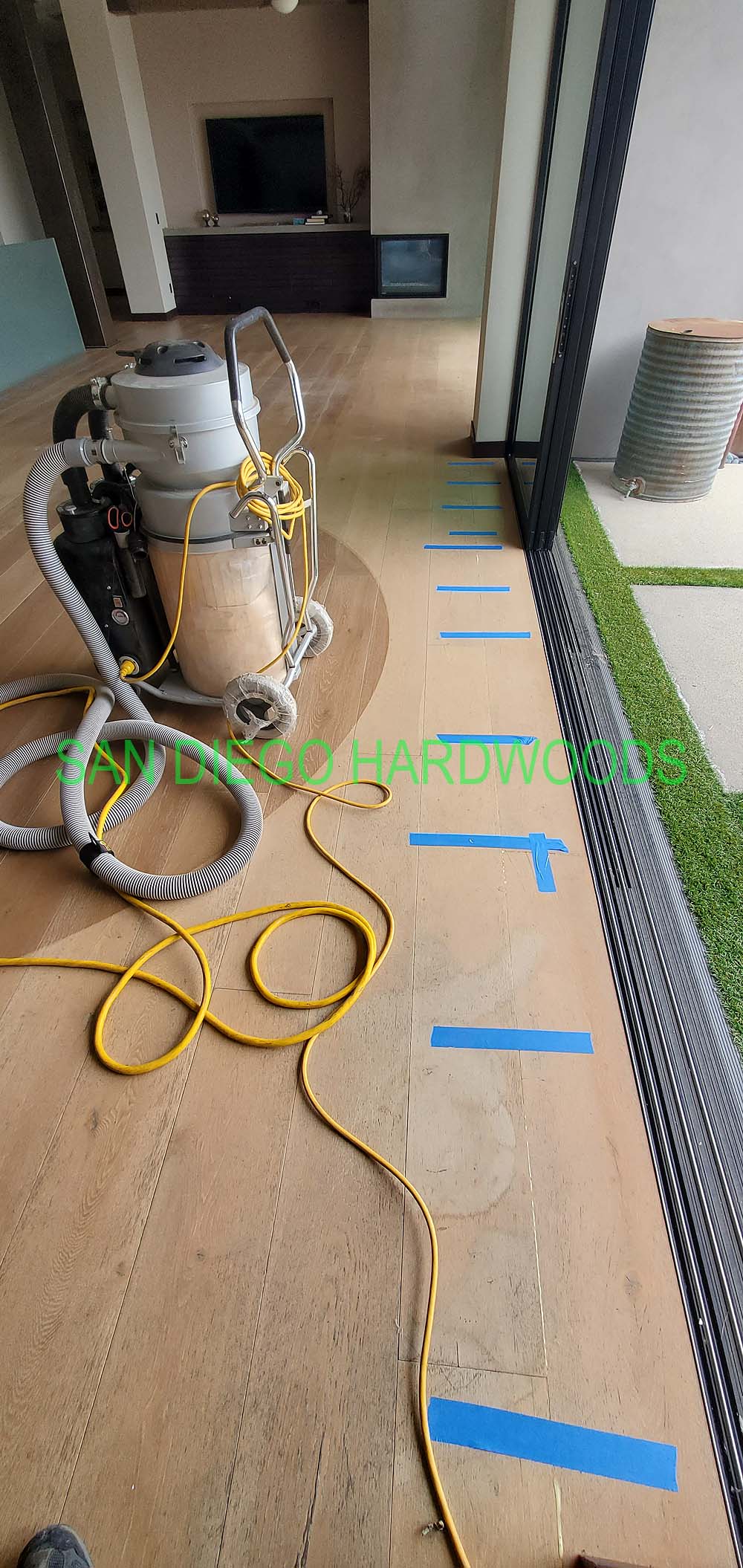 Hardwood floor refinishing and restoration in San Diego — project photo