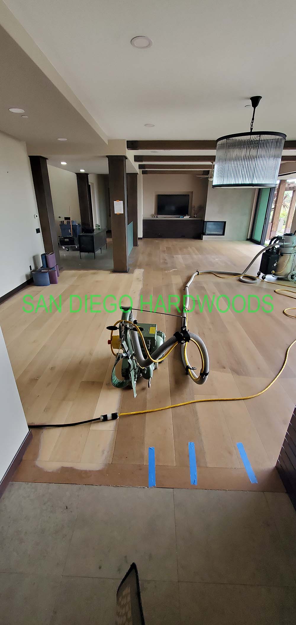 Hardwood floor refinishing and restoration in San Diego — project photo