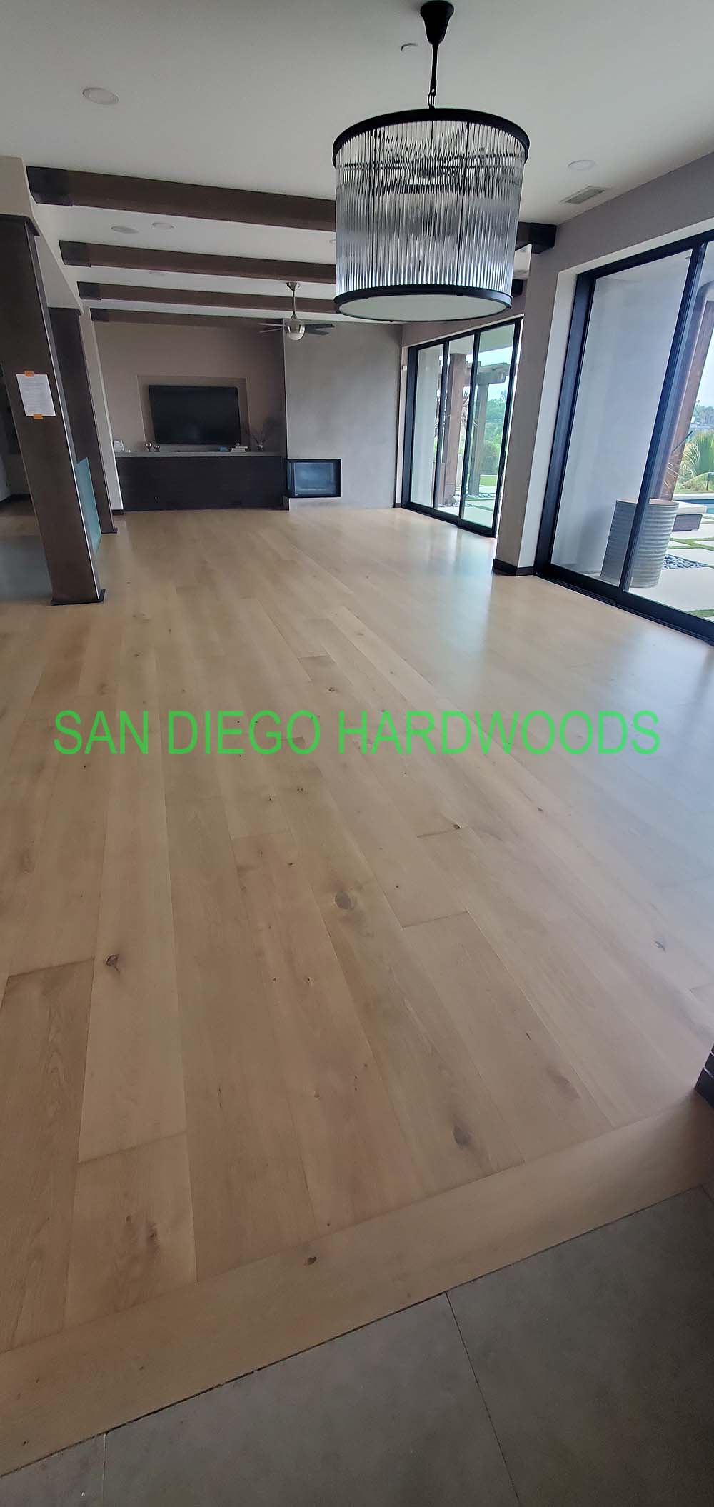 Hardwood floor refinishing and restoration in San Diego — project photo