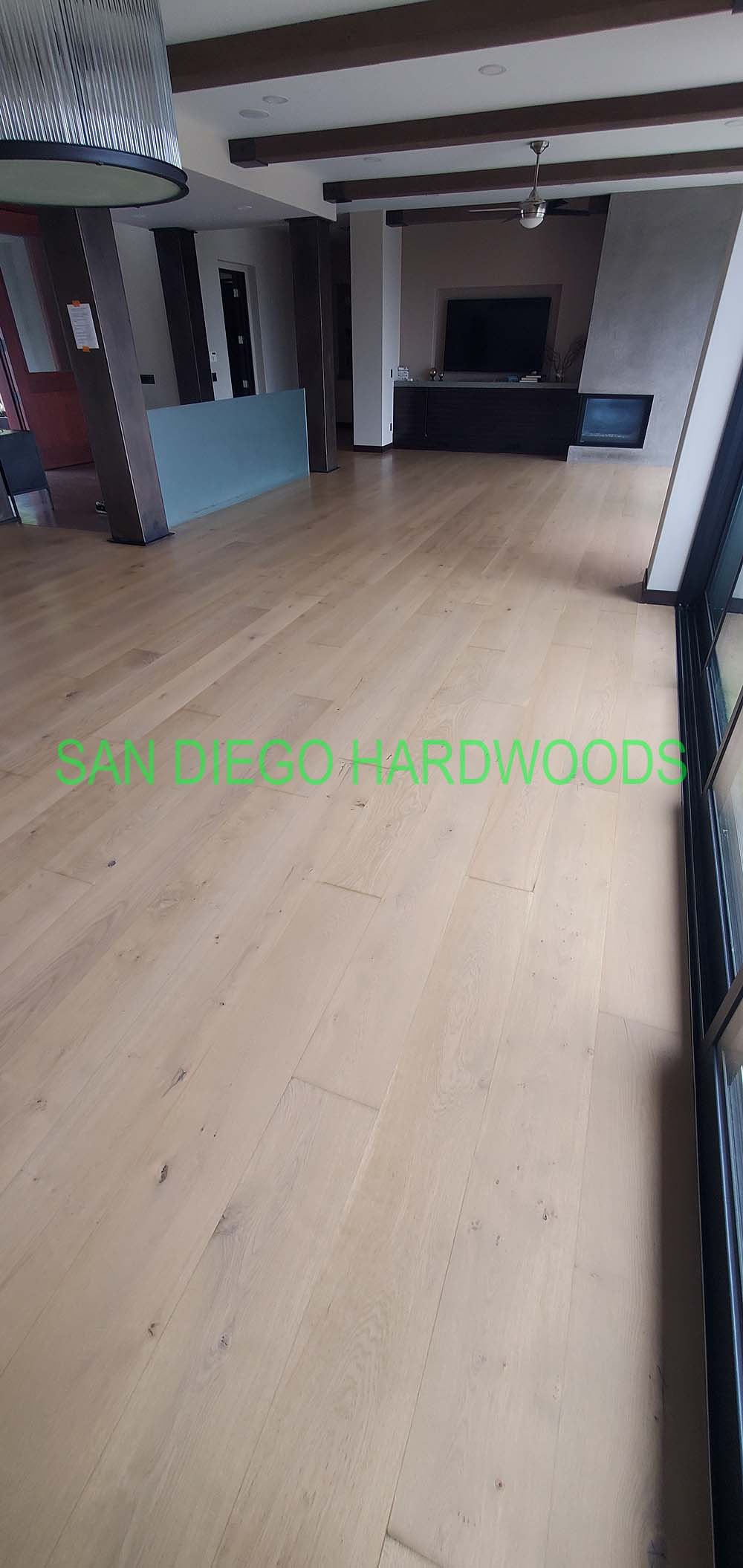 Hardwood floor refinishing and restoration in San Diego — project photo