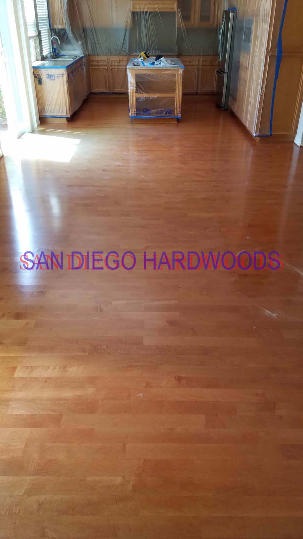Hardwood floor refinishing and restoration in San Diego — project photo