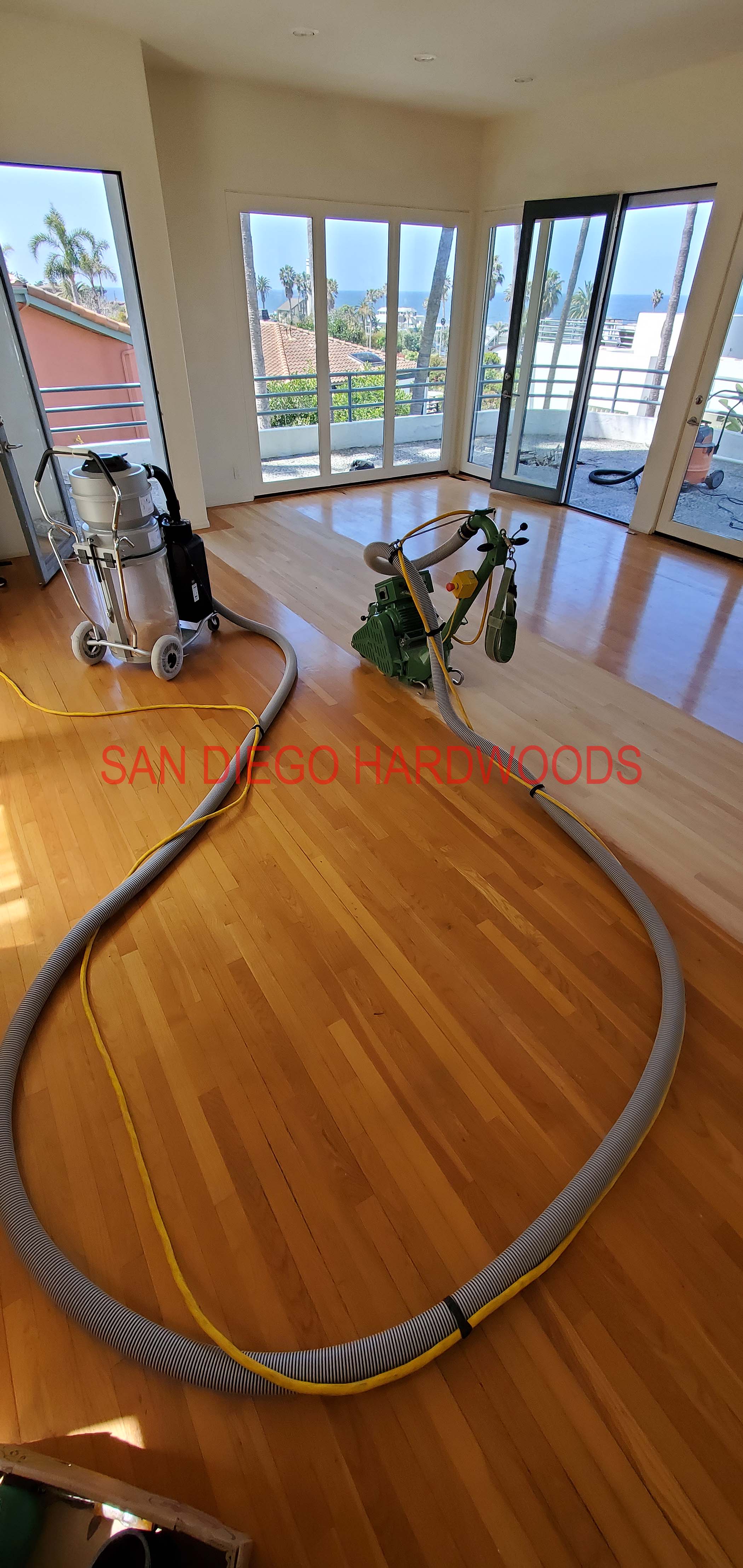 Hardwood floor refinishing and restoration in San Diego — project photo