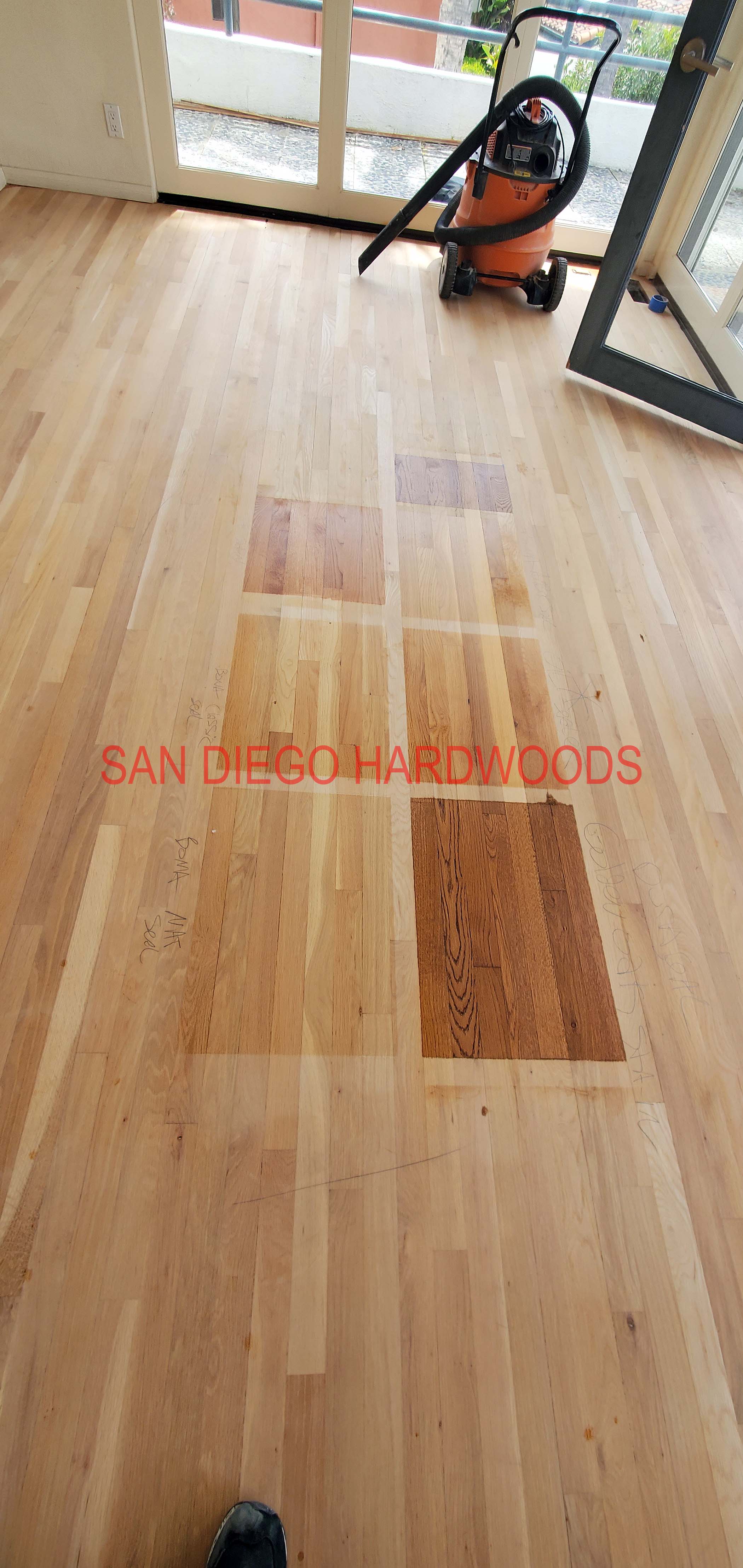 Hardwood floor refinishing and restoration in San Diego — project photo