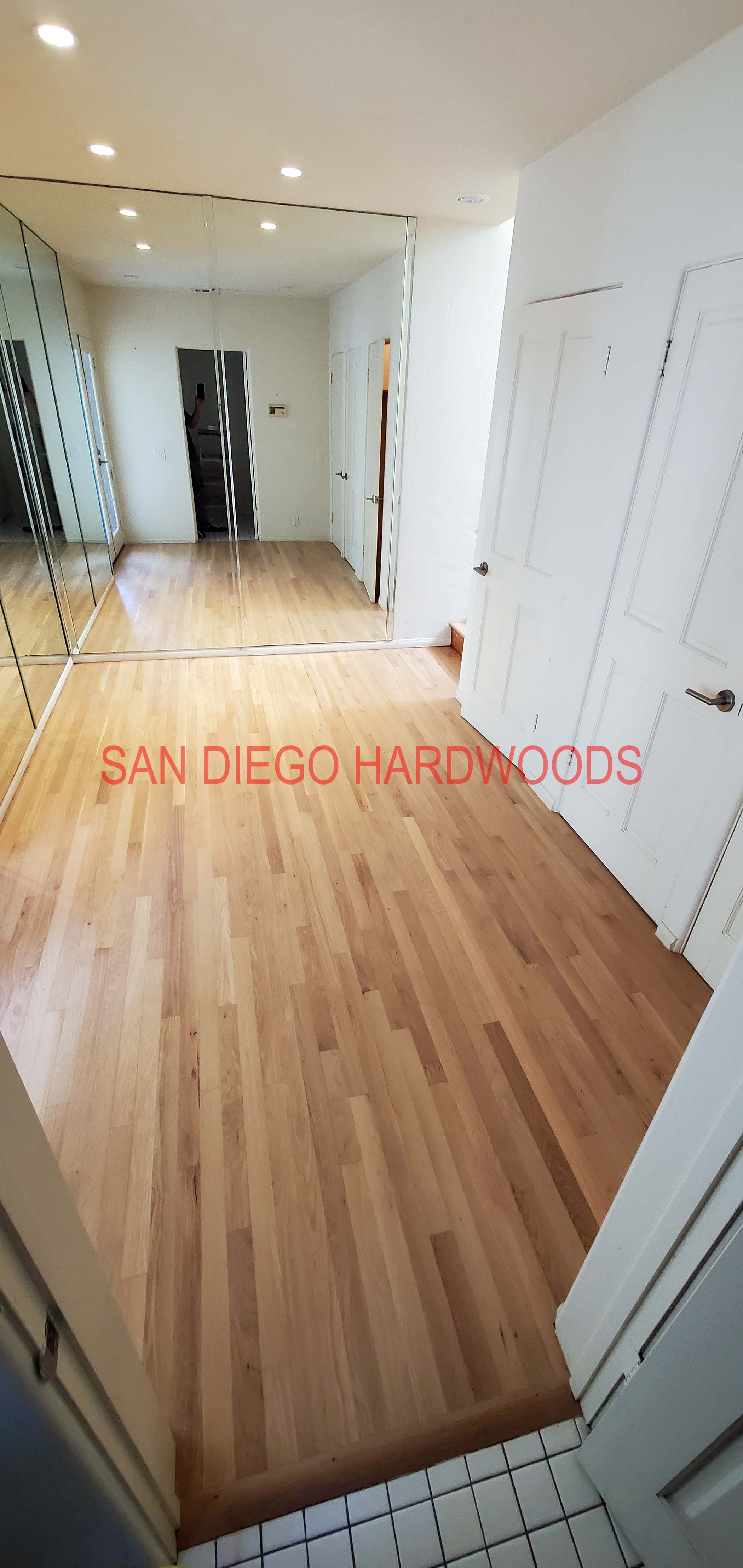 Hardwood floor refinishing and restoration in San Diego — project photo