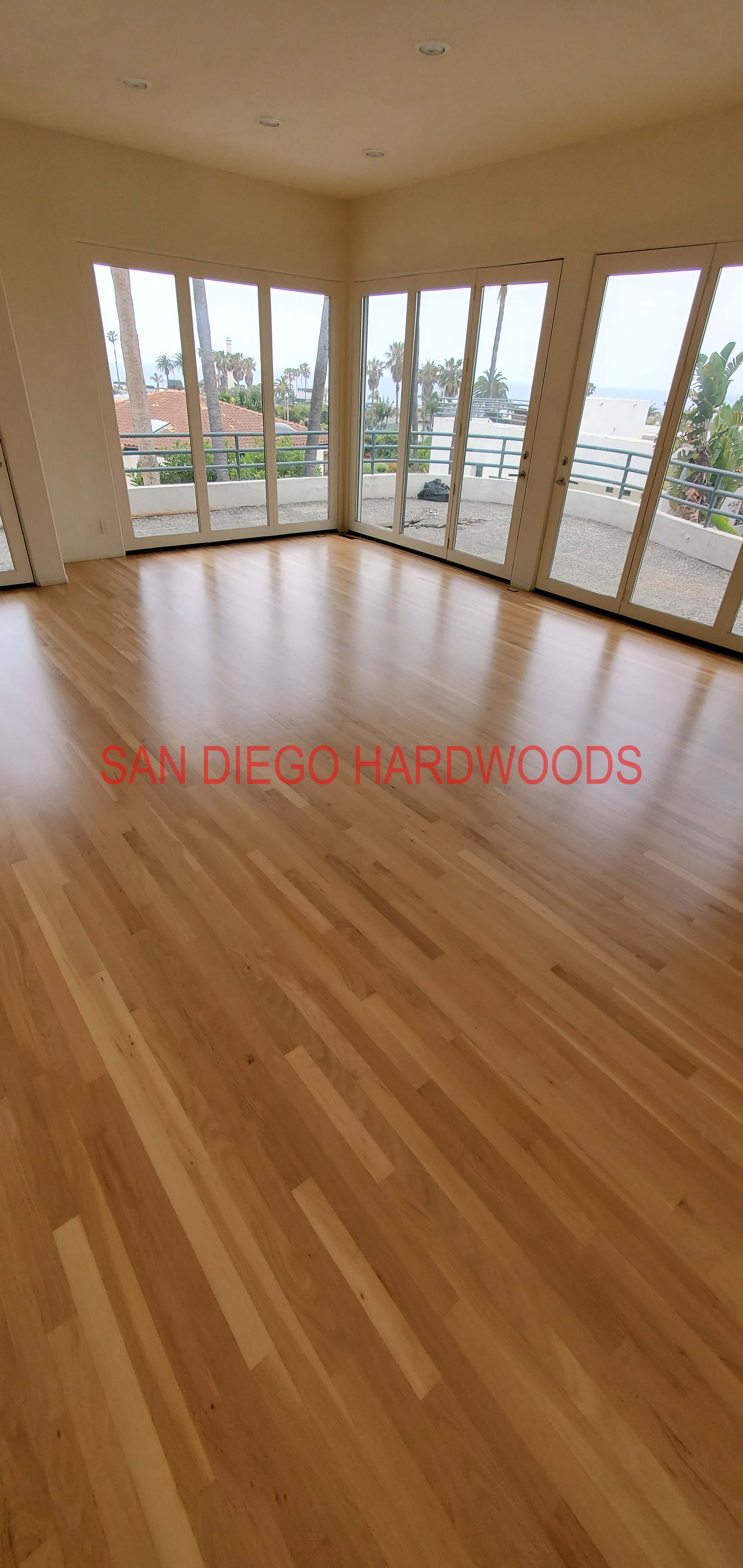 Hardwood floor refinishing and restoration in San Diego — project photo