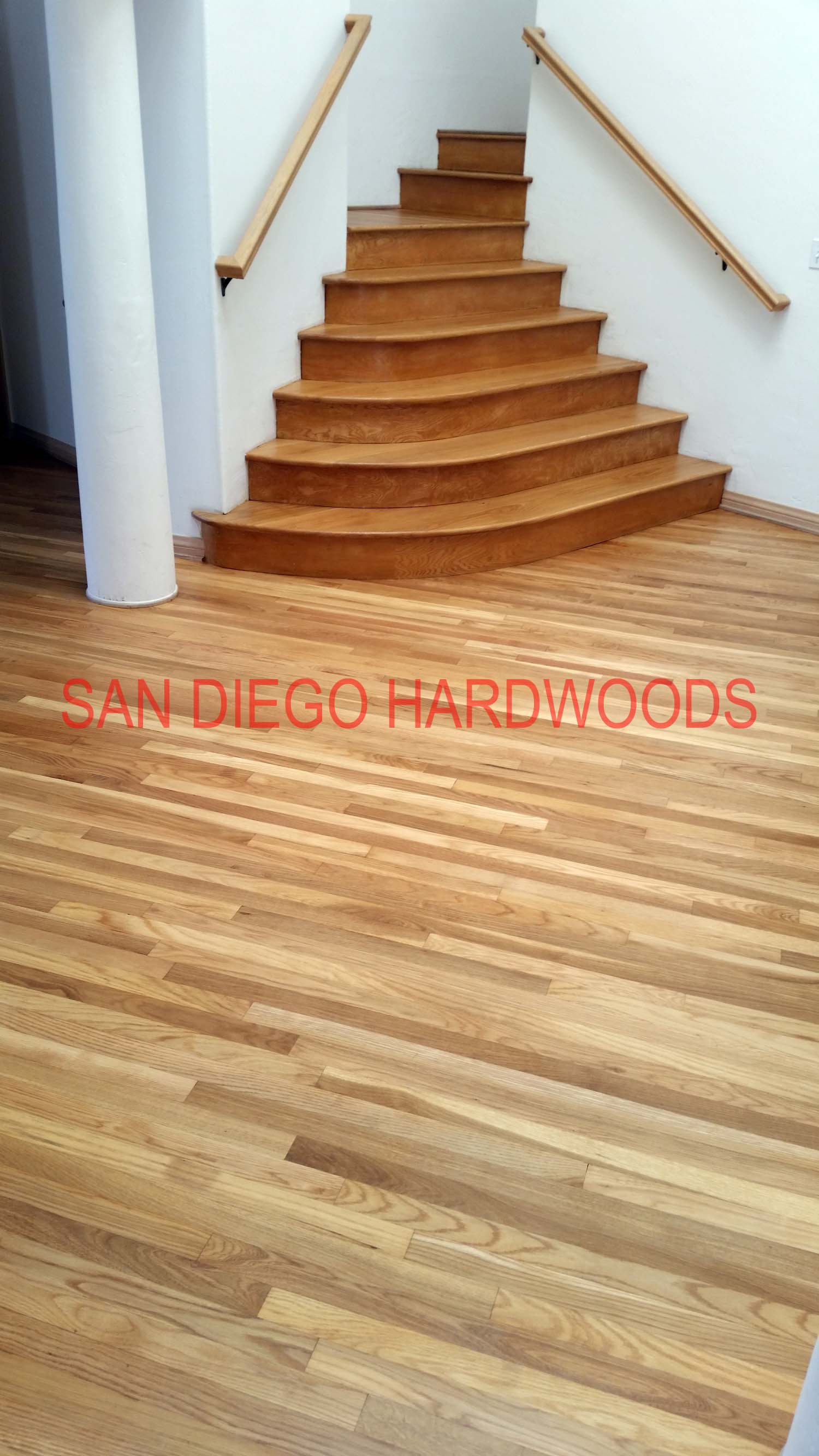 Hardwood floor refinishing and restoration in San Diego — project photo