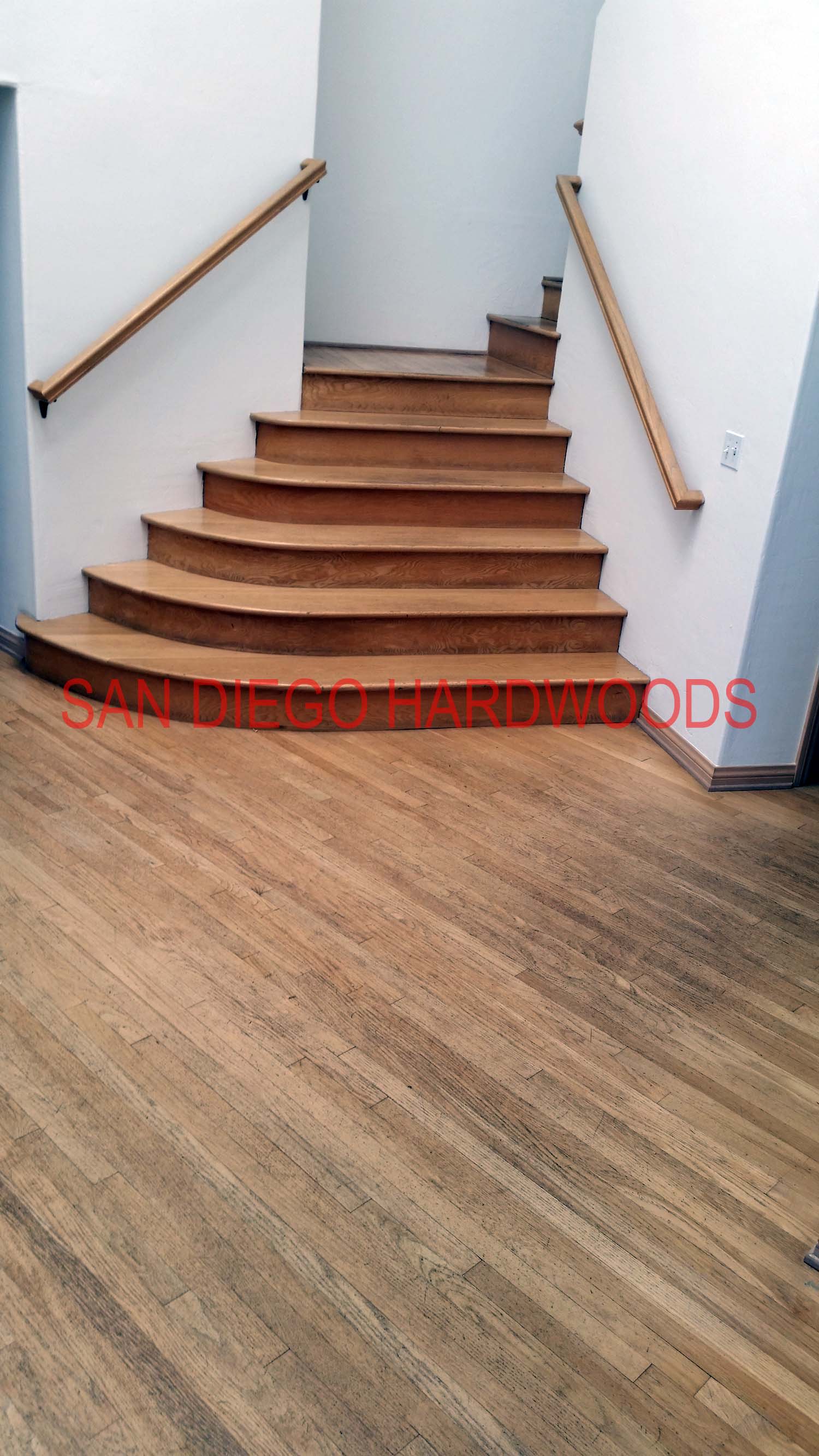 Hardwood floor refinishing and restoration in San Diego — project photo