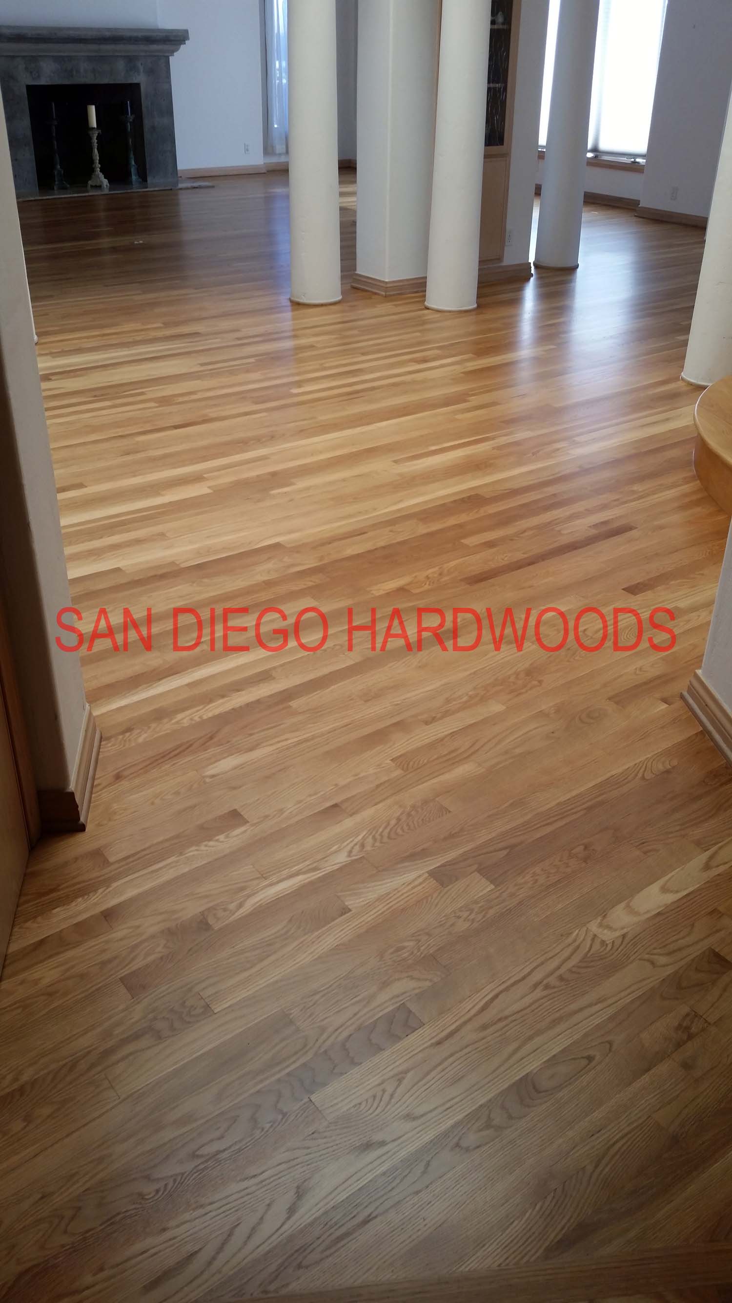 Hardwood floor refinishing and restoration in San Diego — project photo