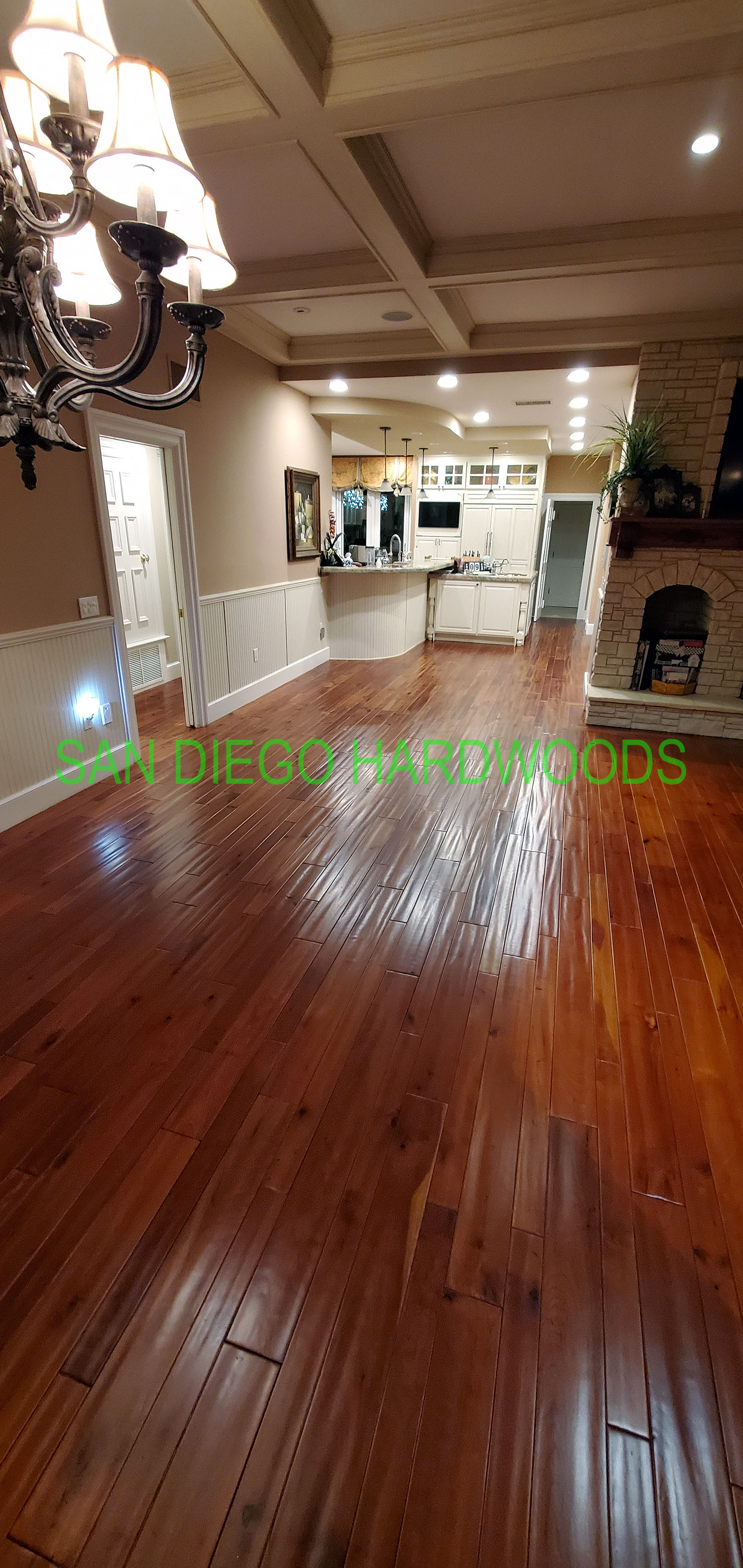 Hardwood floor refinishing and restoration in San Diego — project photo