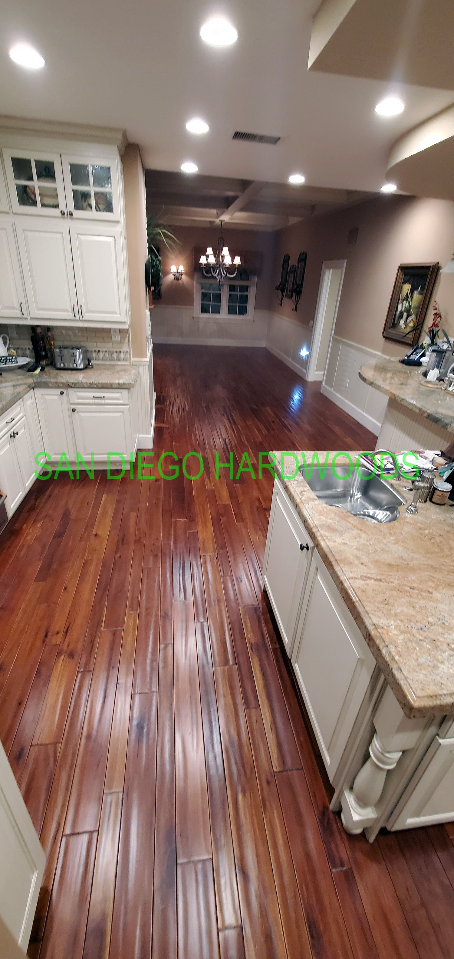 Hardwood floor refinishing and restoration in San Diego — project photo