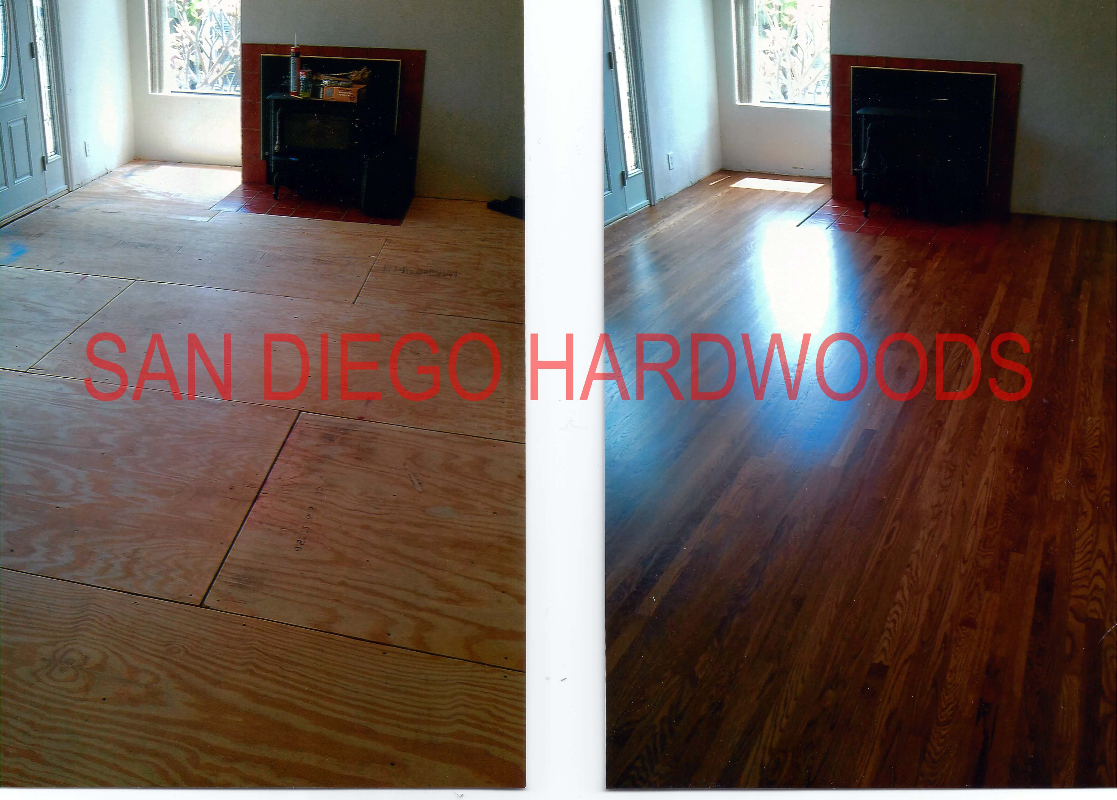 Hardwood floor refinishing and restoration in San Diego — project photo