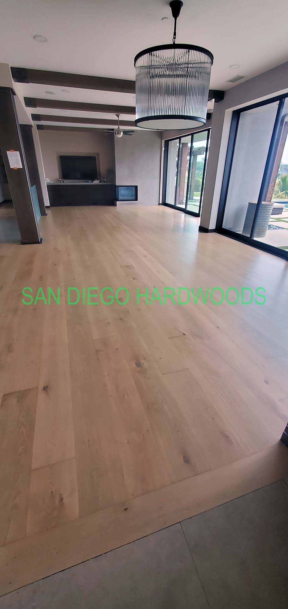 Hardwood floor refinishing and restoration in San Diego — project photo