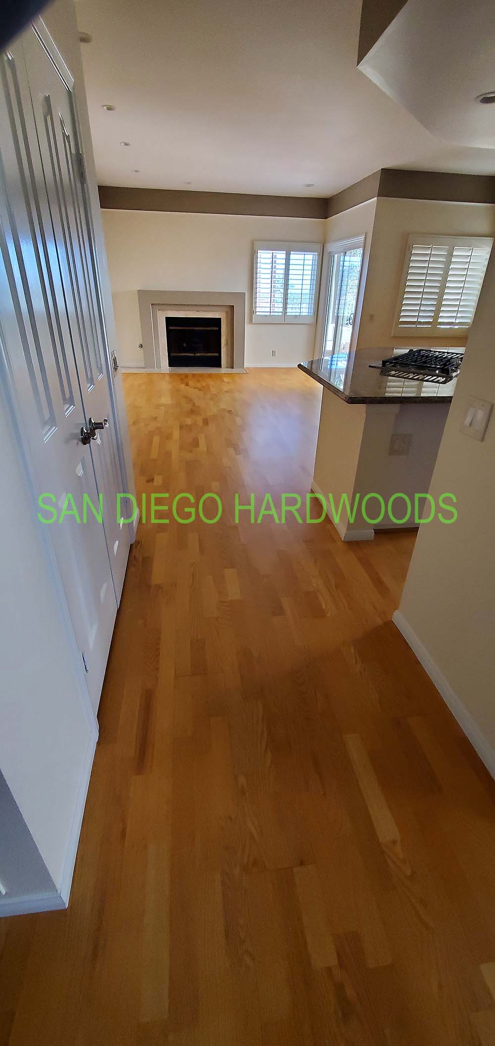 Hardwood floor refinishing and restoration in San Diego — project photo