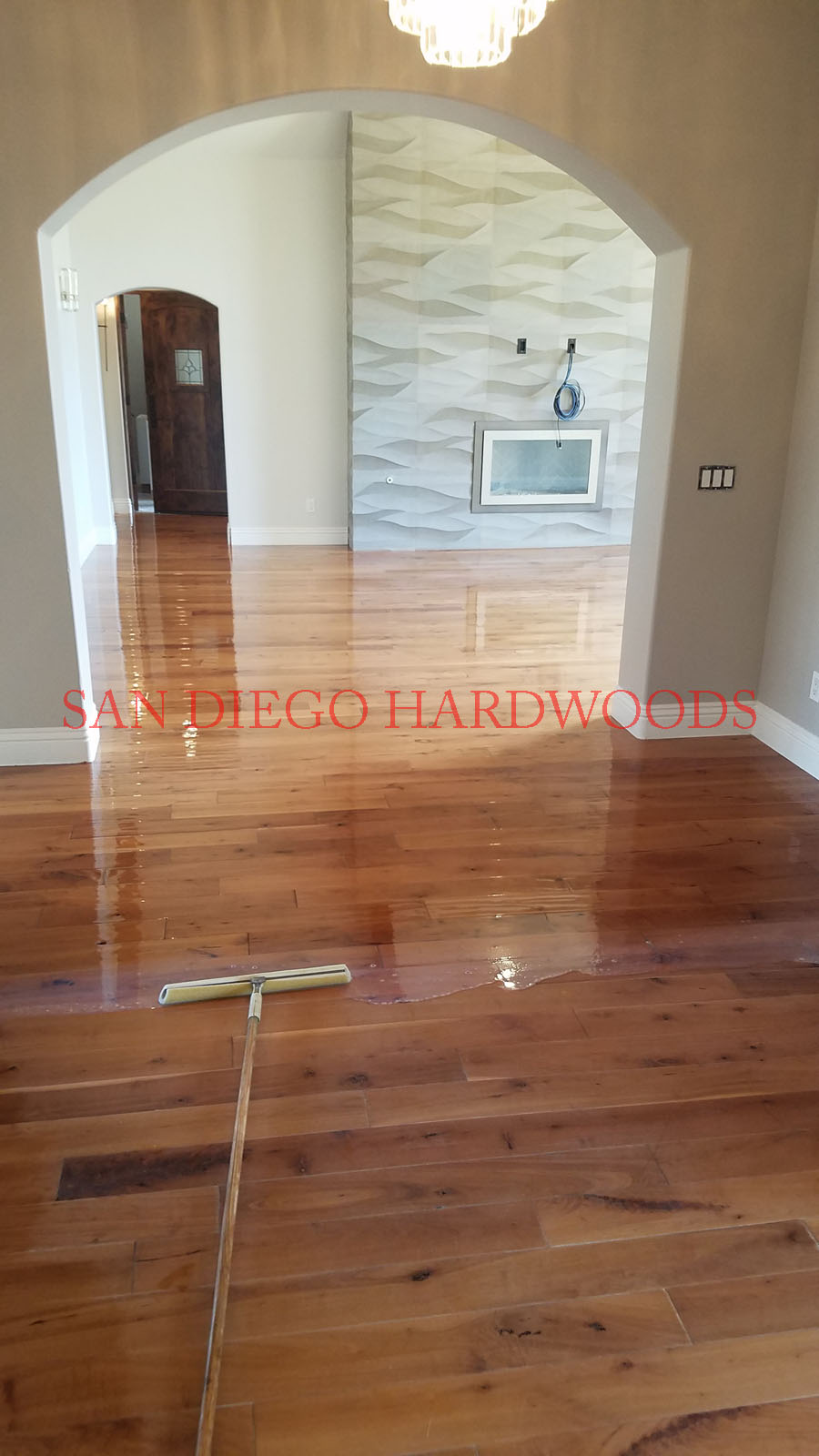 Hardwood floor refinishing and restoration in San Diego — project photo