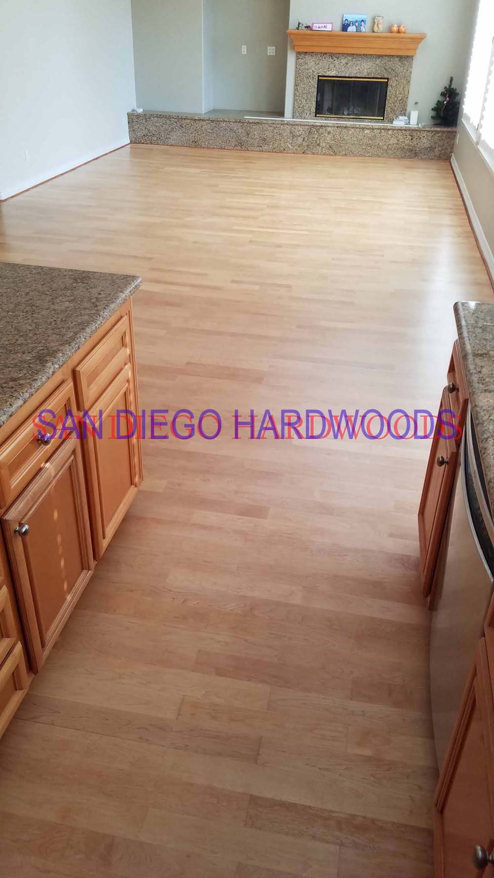 Hardwood floor refinishing and restoration in San Diego — project photo