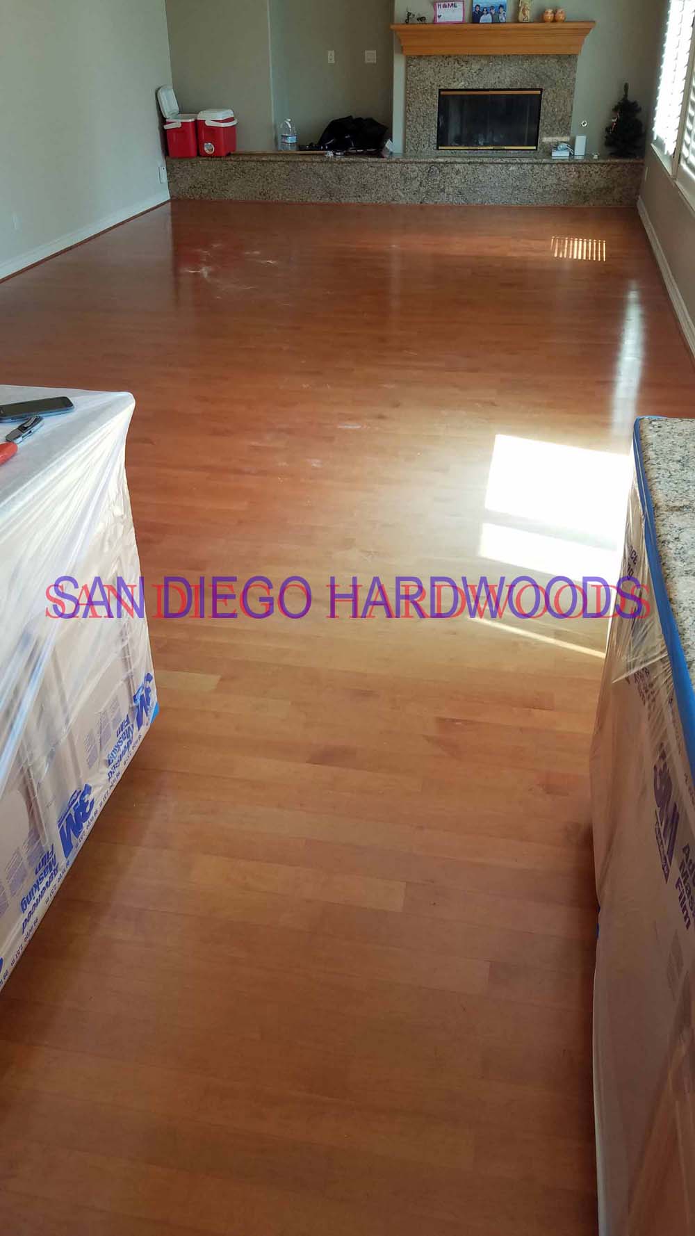 Hardwood floor refinishing and restoration in San Diego — project photo