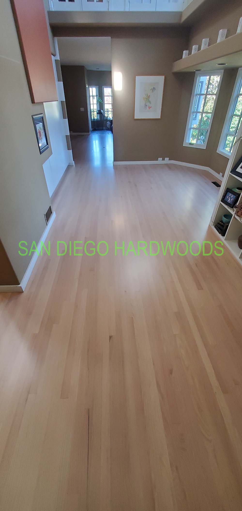 Hardwood floor refinishing and restoration in San Diego — project photo