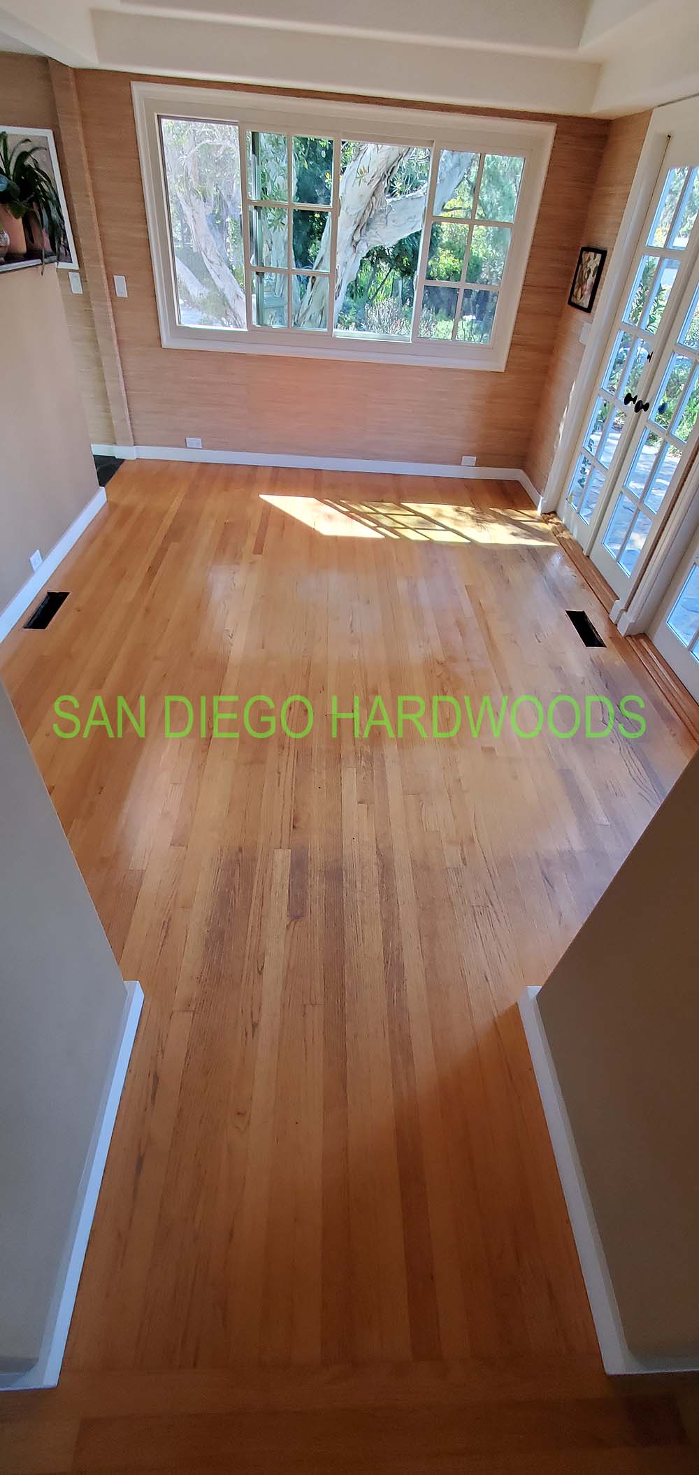 Hardwood floor refinishing and restoration in San Diego — project photo