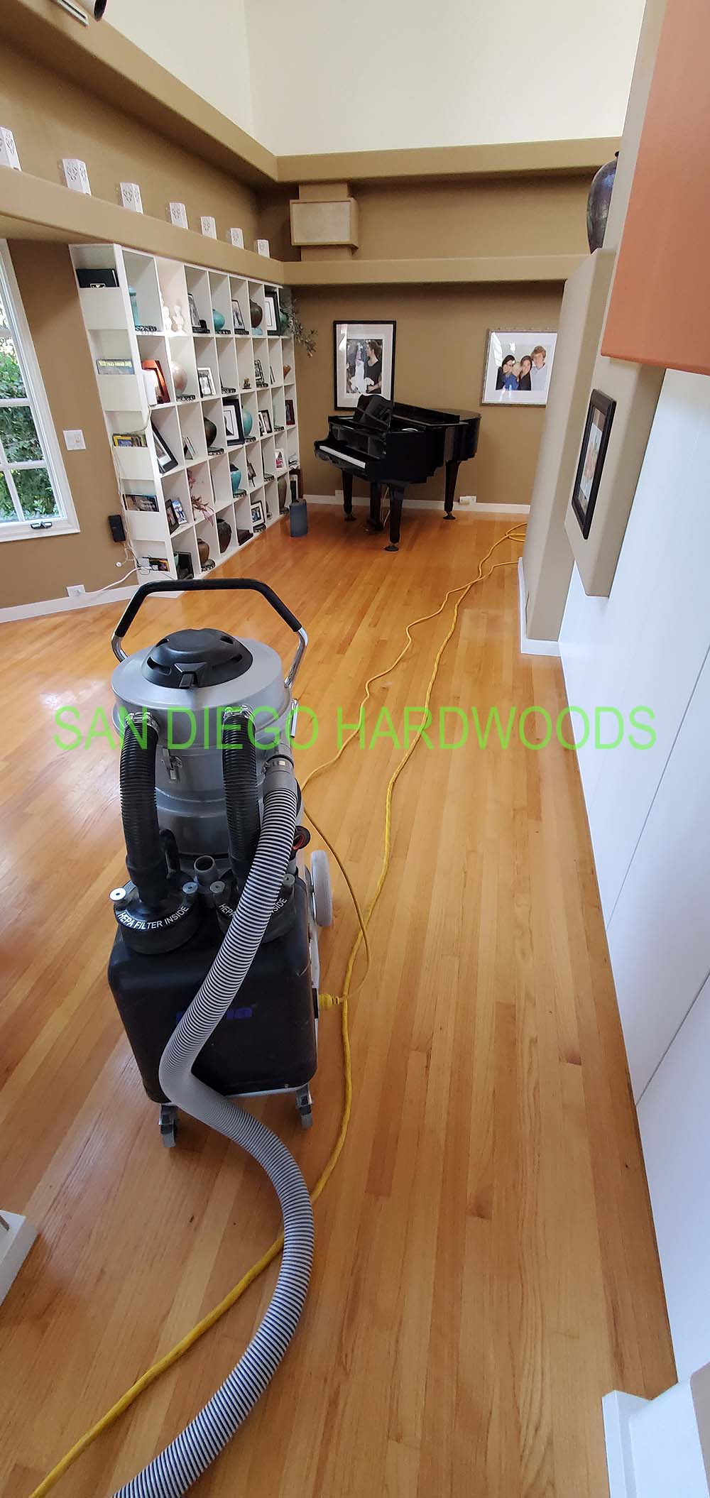 Hardwood floor refinishing and restoration in San Diego — project photo