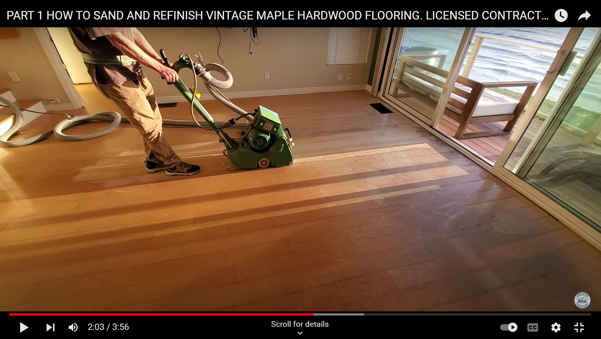 Hardwood floor refinishing and restoration in San Diego — project photo