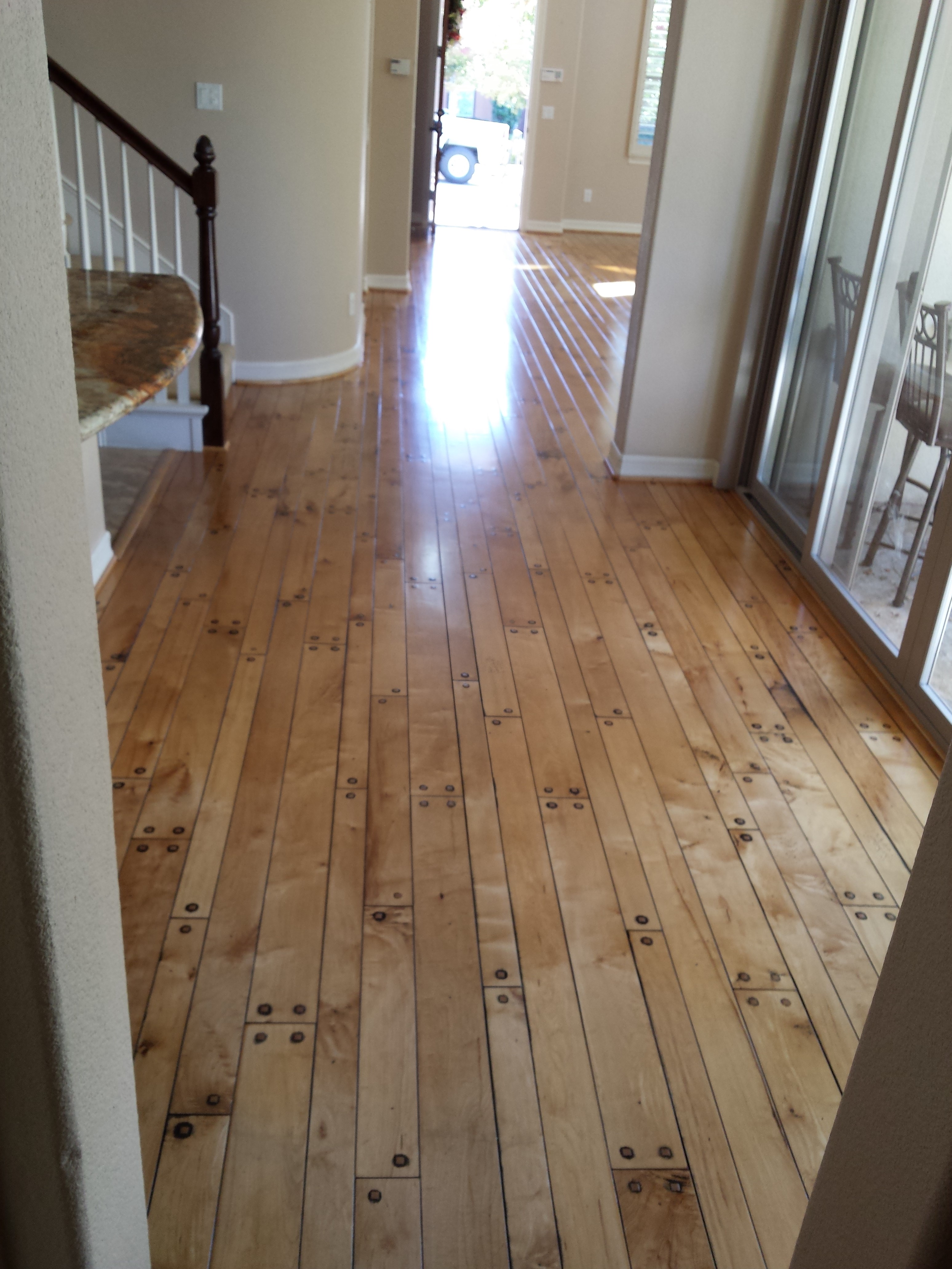 Hardwood floor refinishing and restoration in San Diego — project photo