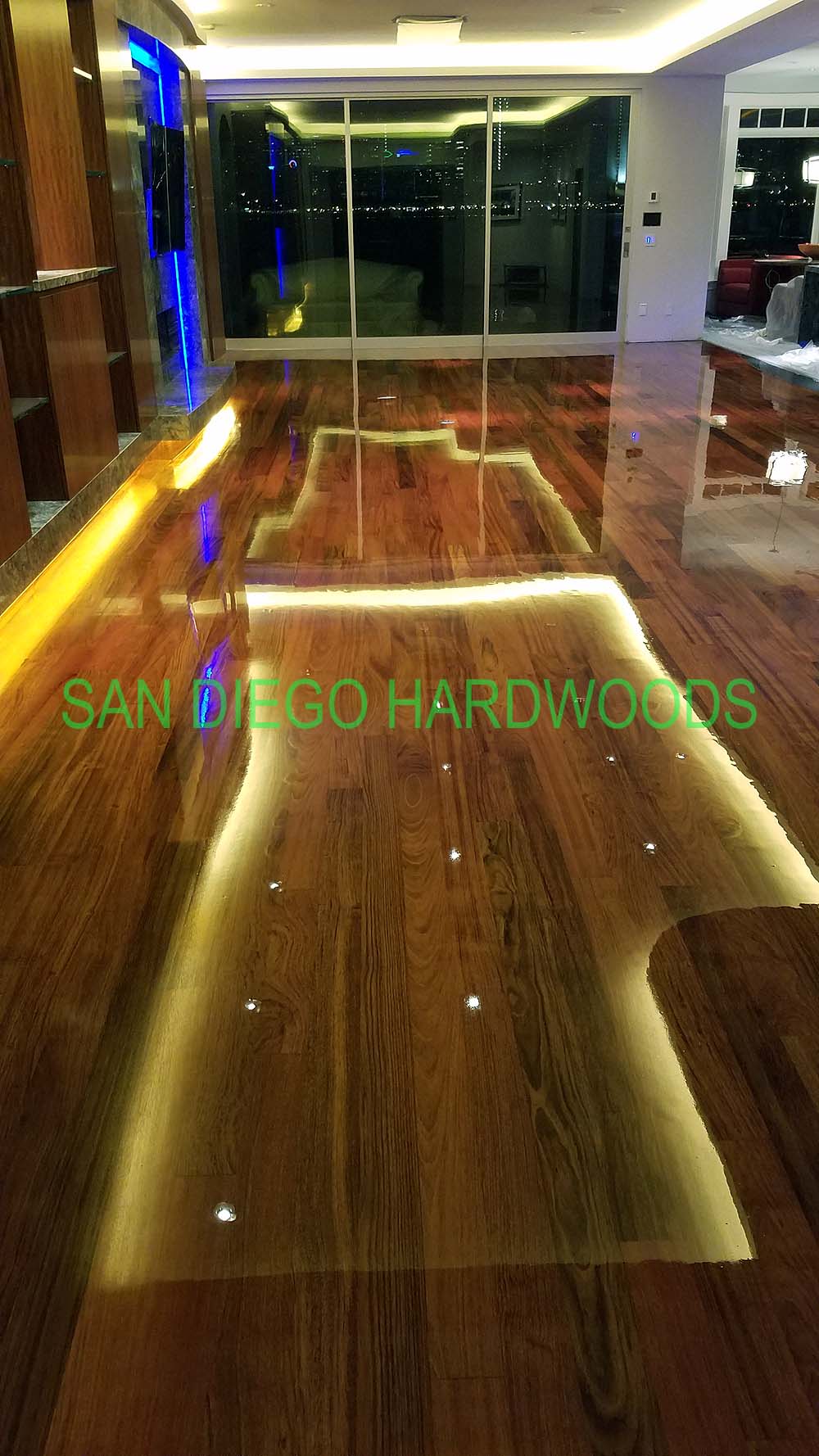 Hardwood floor refinishing and restoration in San Diego — project photo