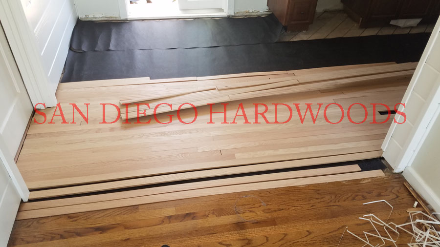 Hardwood floor refinishing and restoration in San Diego — project photo