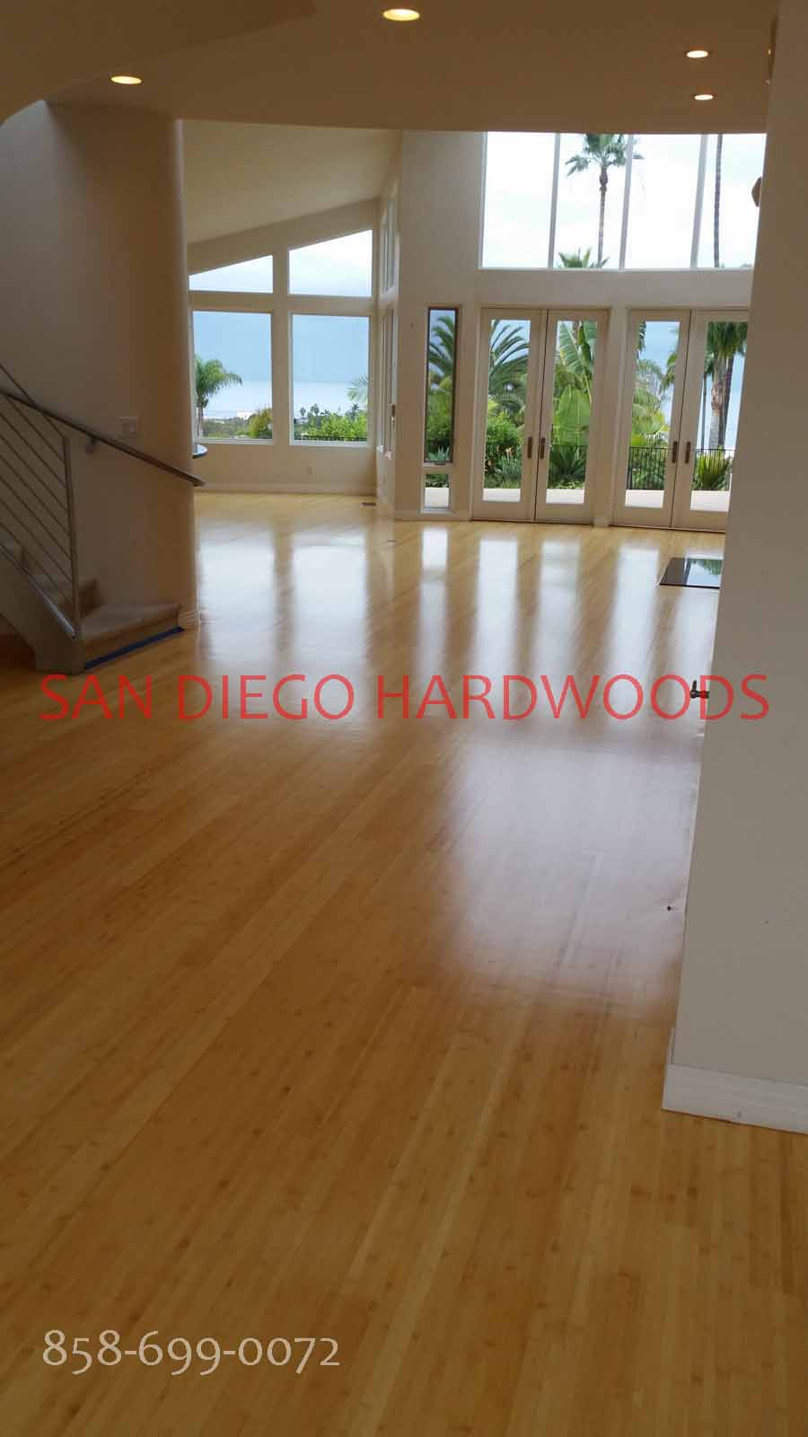 Hardwood floor refinishing and restoration in San Diego — project photo