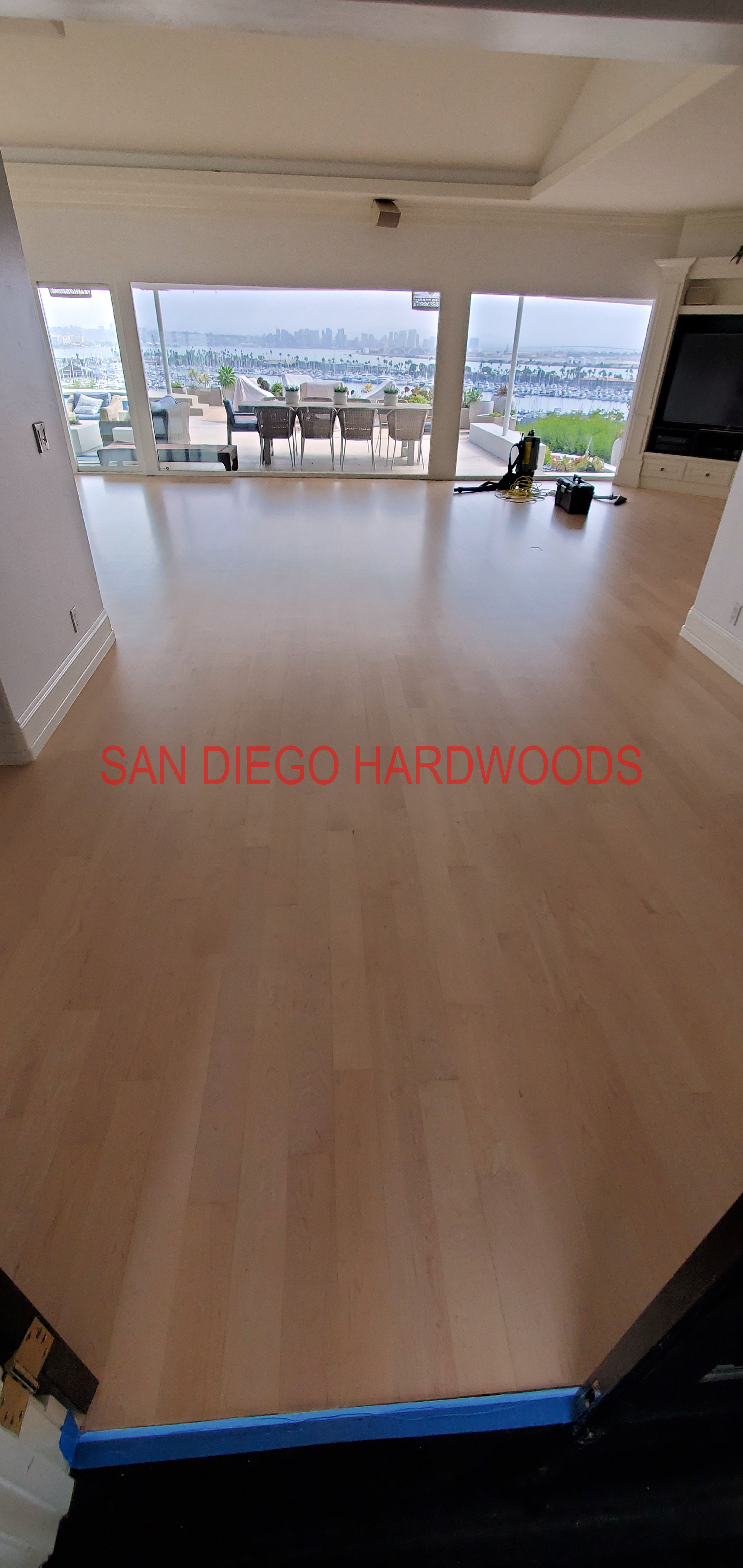 Hardwood floor refinishing and restoration in San Diego — project photo