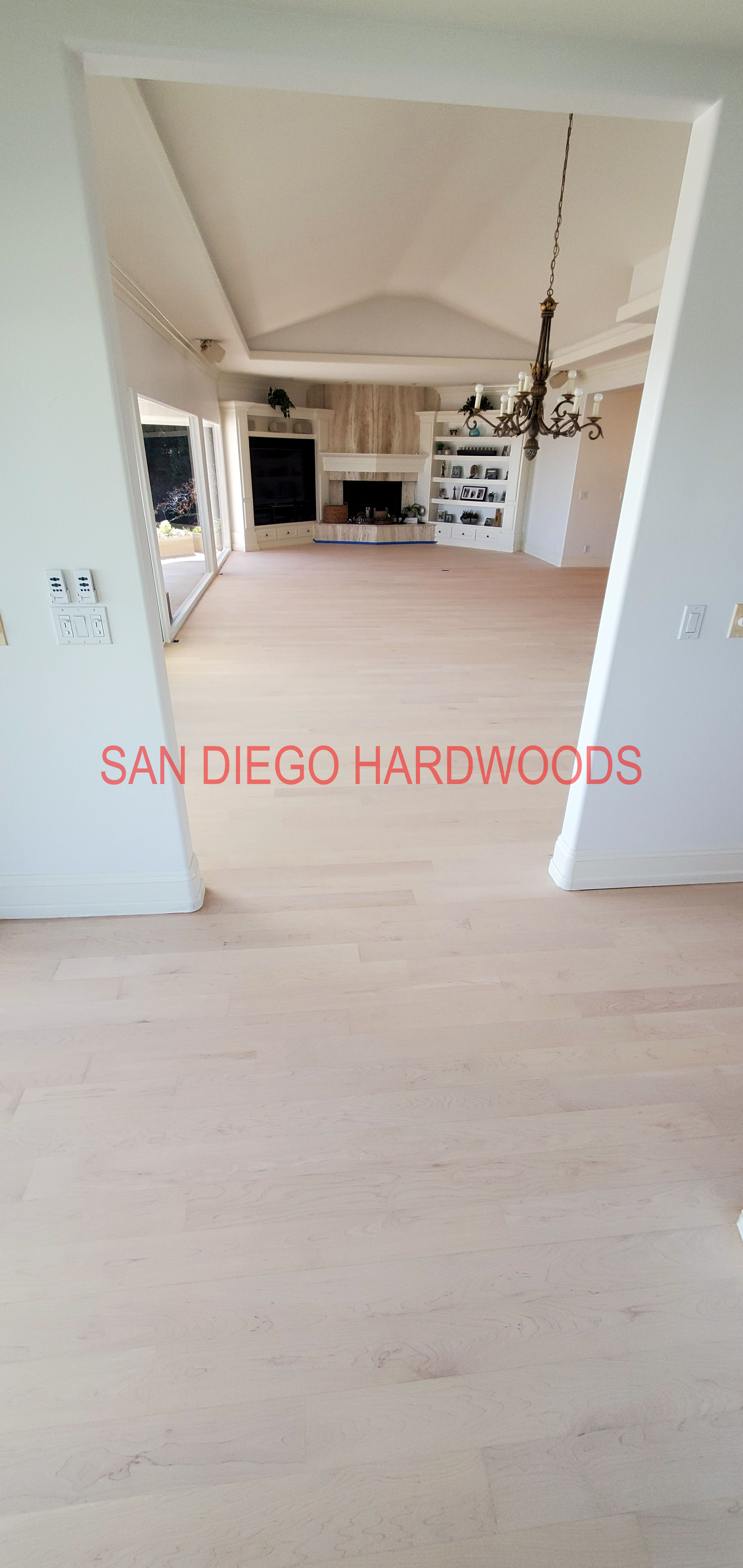 Hardwood floor refinishing and restoration in San Diego — project photo