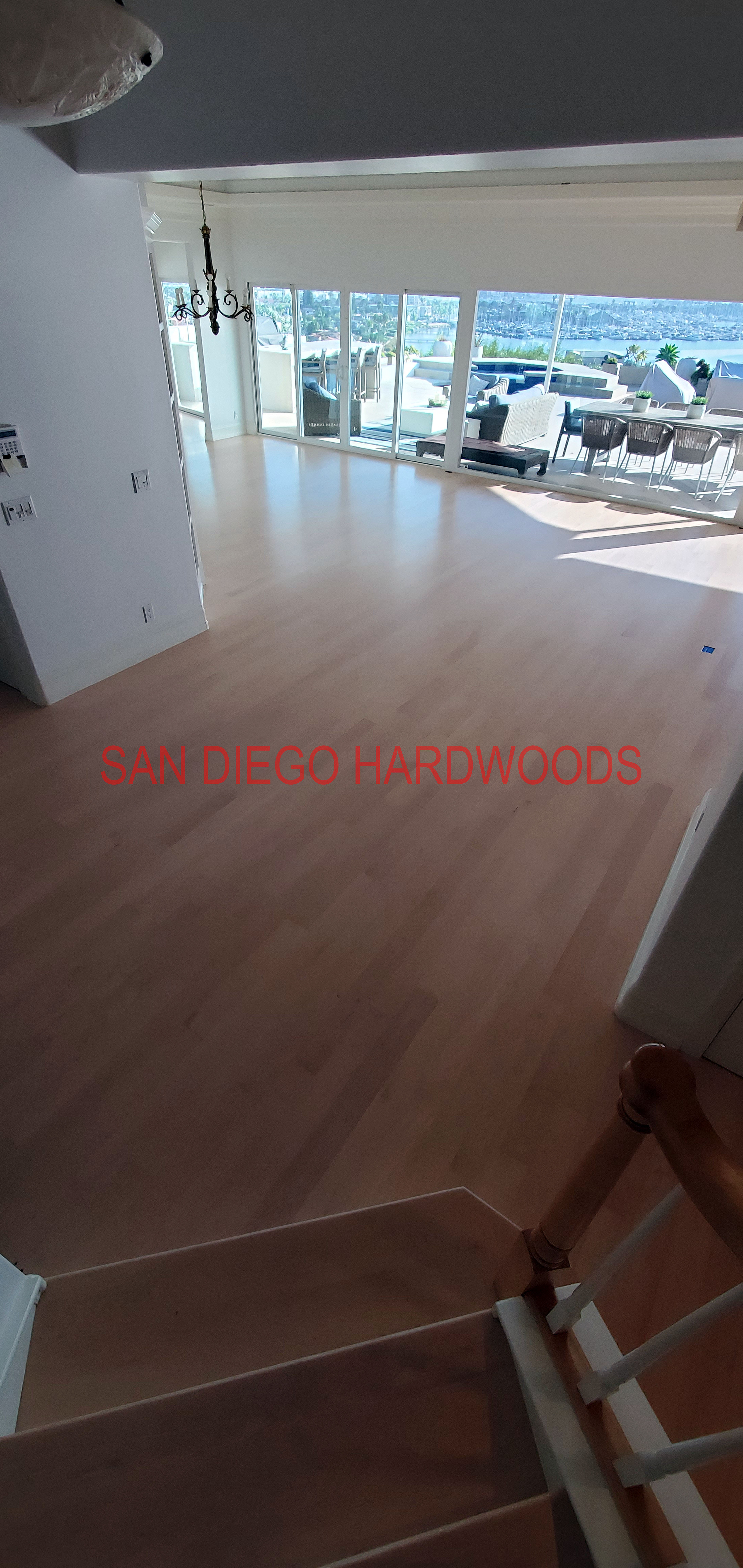 Hardwood floor refinishing and restoration in San Diego — project photo