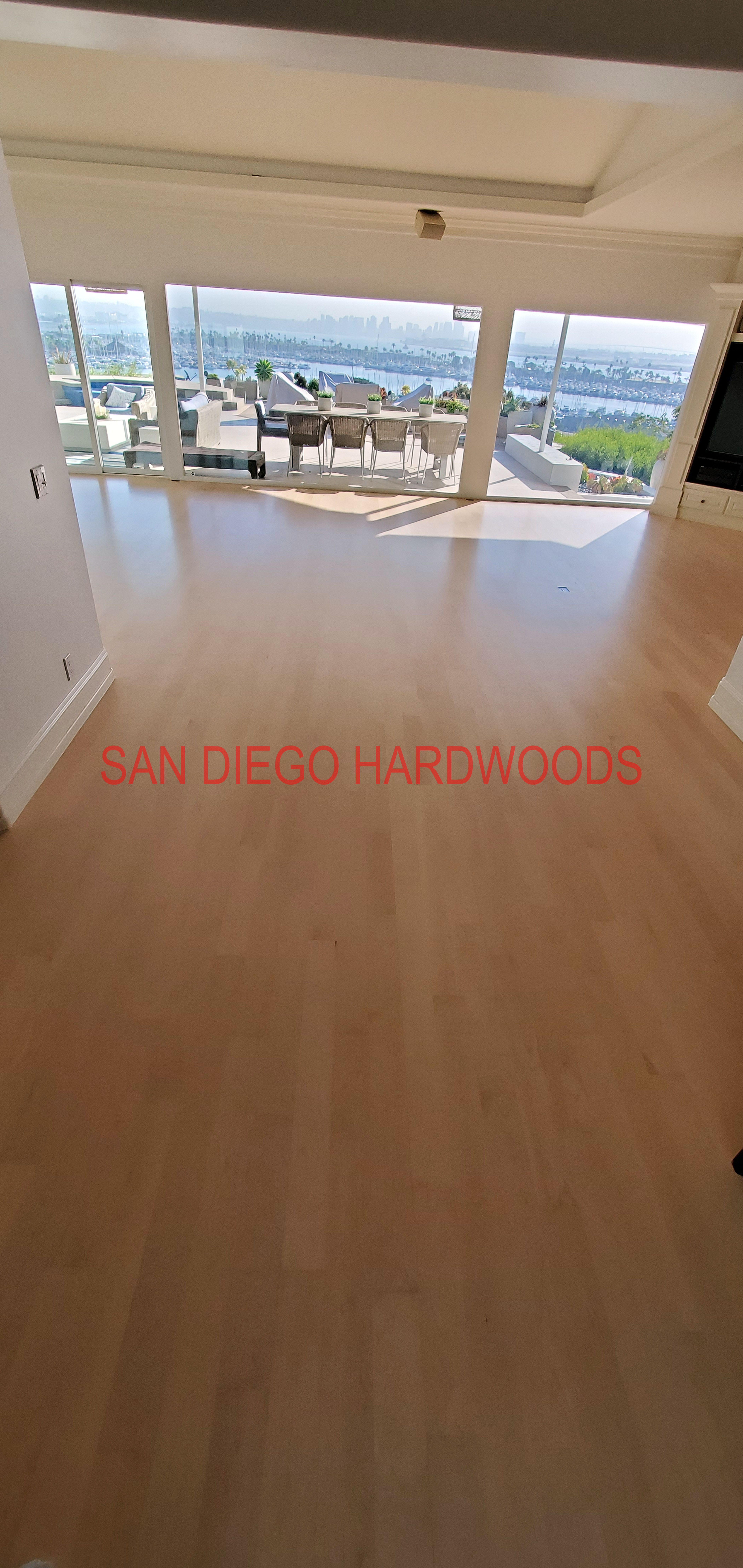Hardwood floor refinishing and restoration in San Diego — project photo