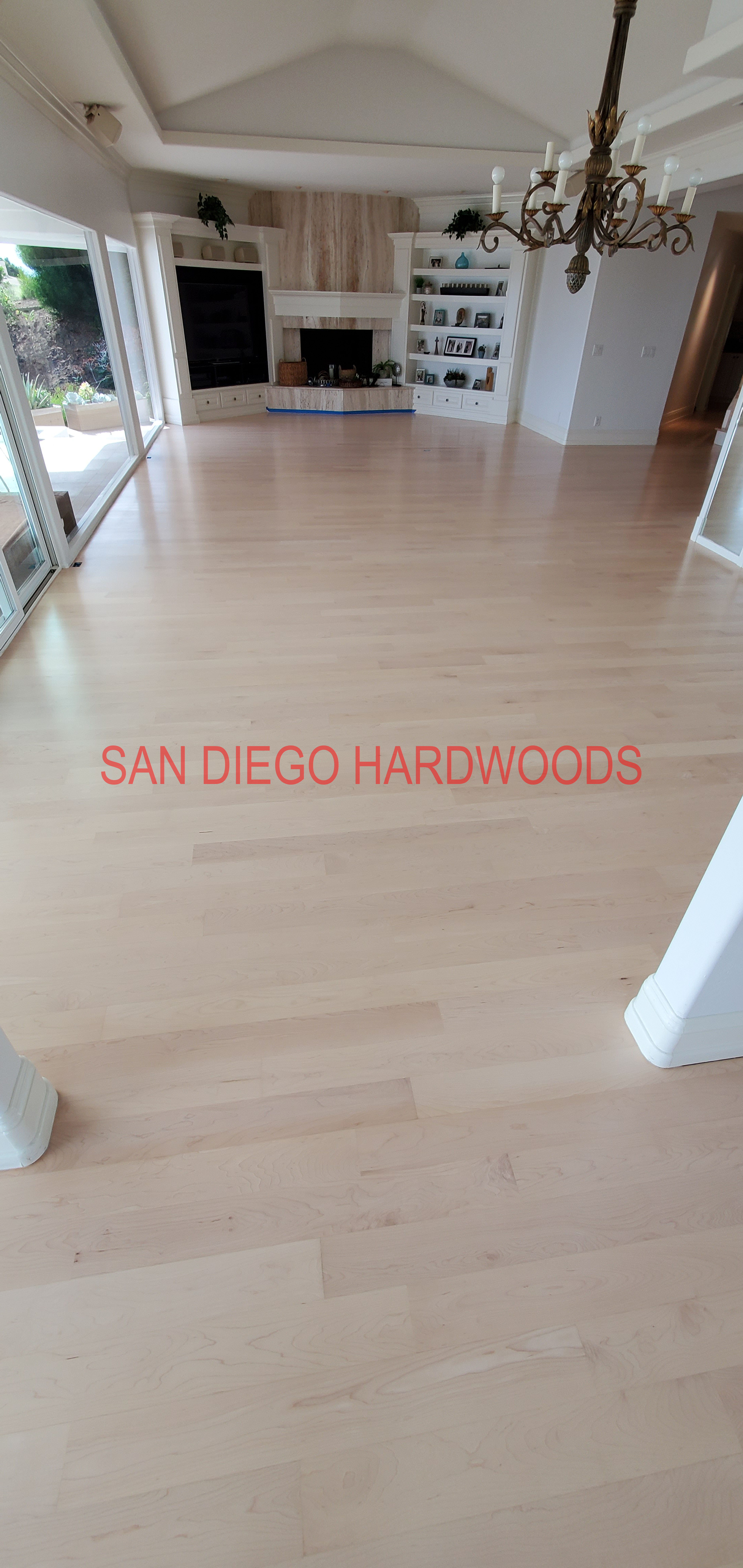 Hardwood floor refinishing and restoration in San Diego — project photo