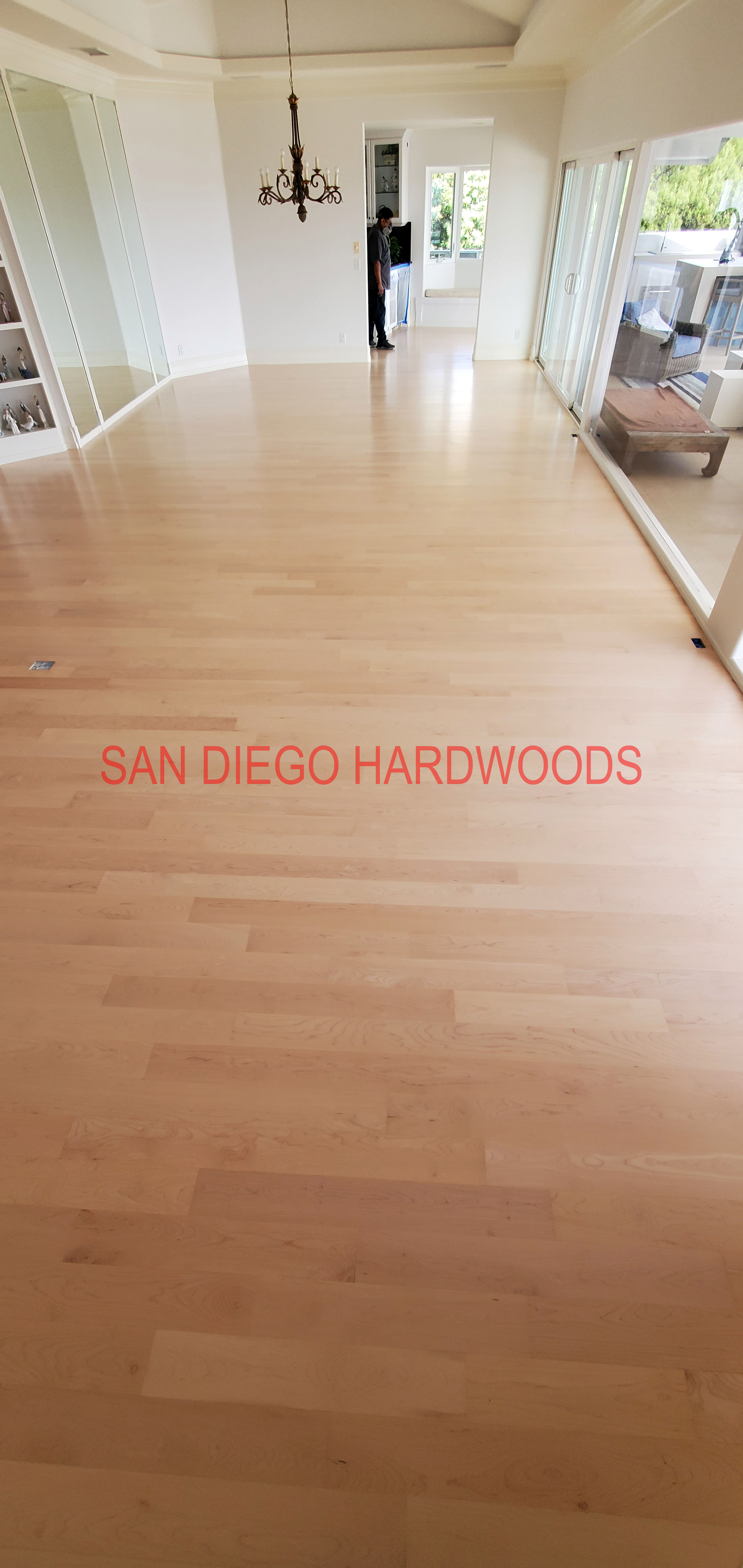 Hardwood floor refinishing and restoration in San Diego — project photo