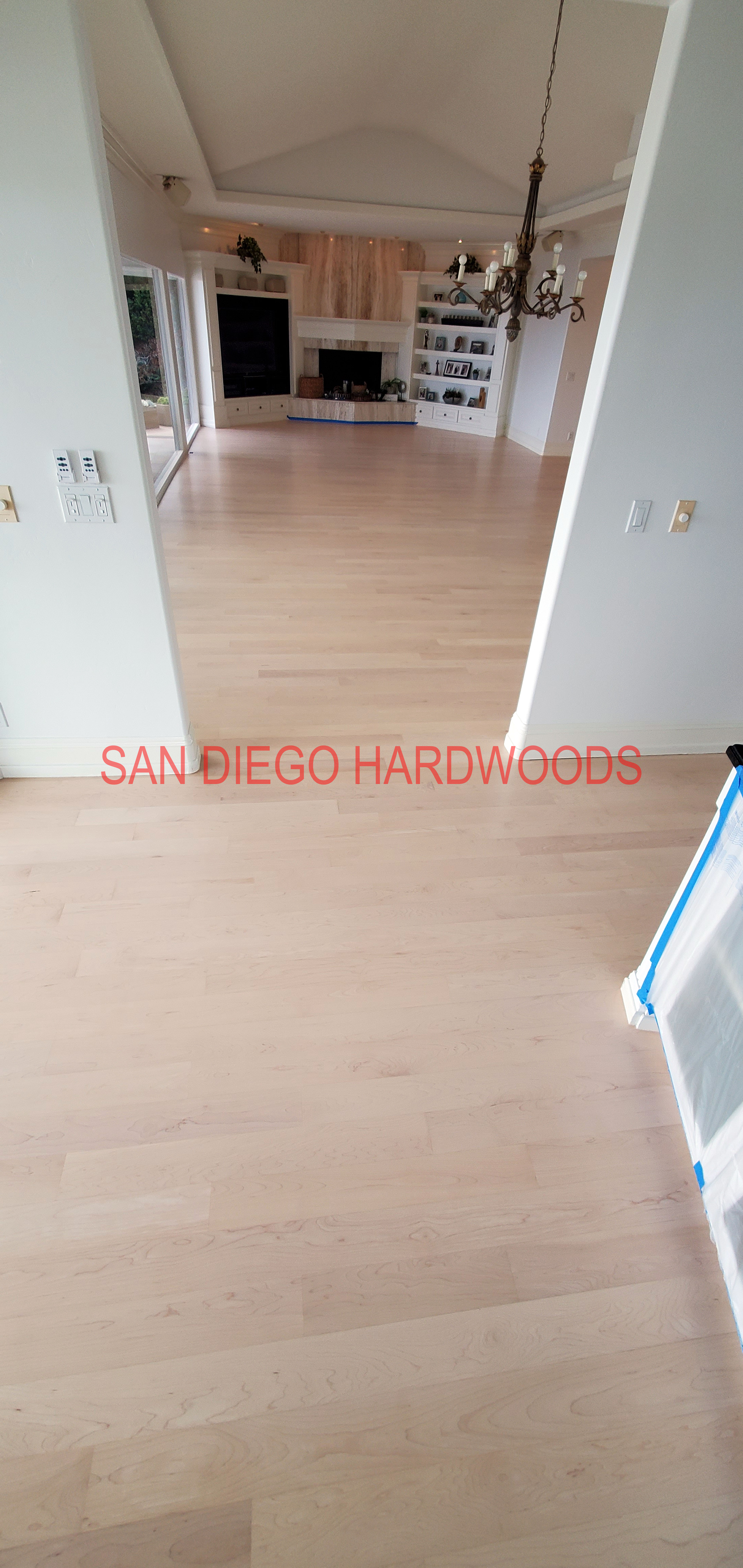 Hardwood floor refinishing and restoration in San Diego — project photo