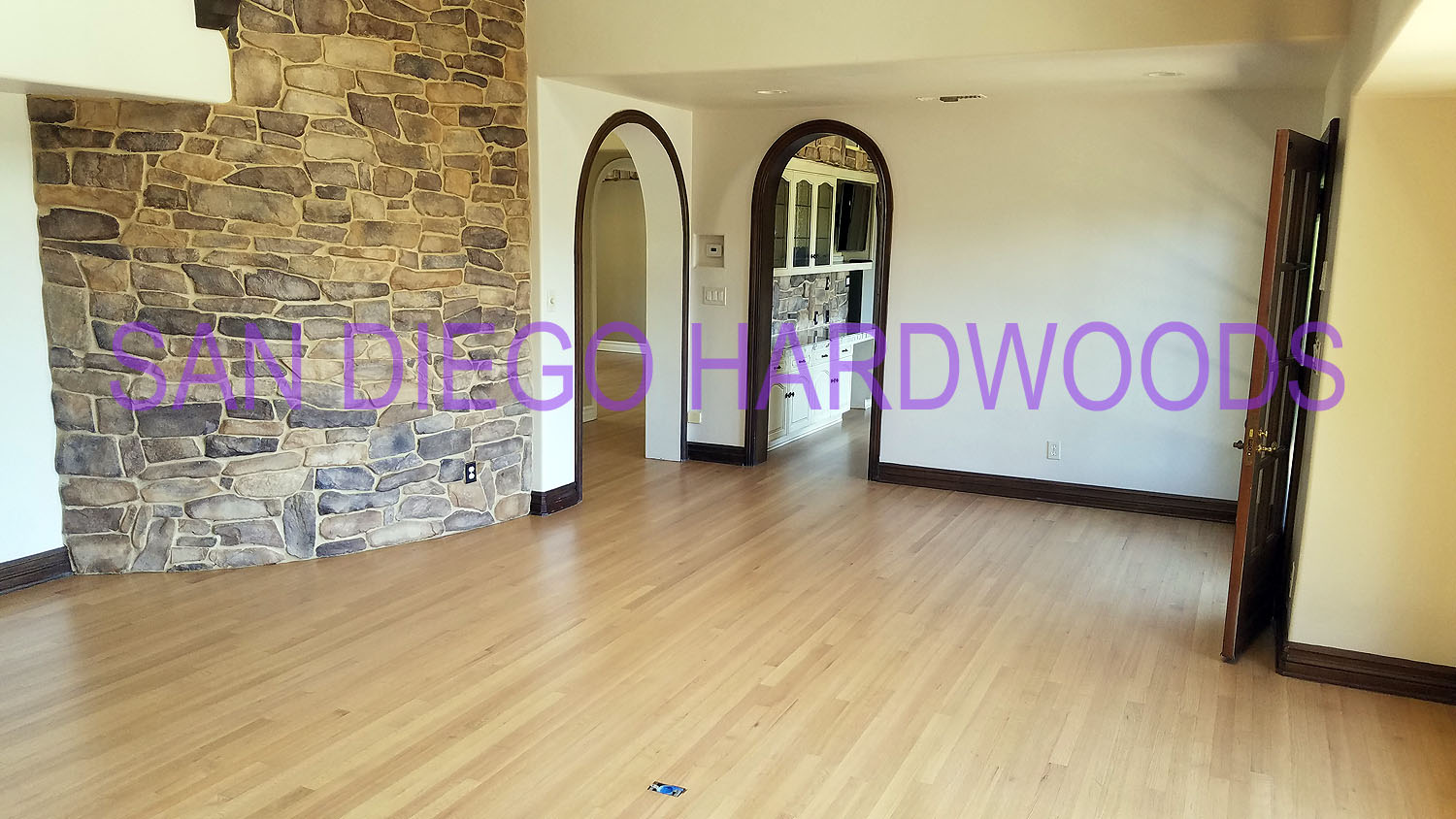 Hardwood floor refinishing and restoration in San Diego — project photo