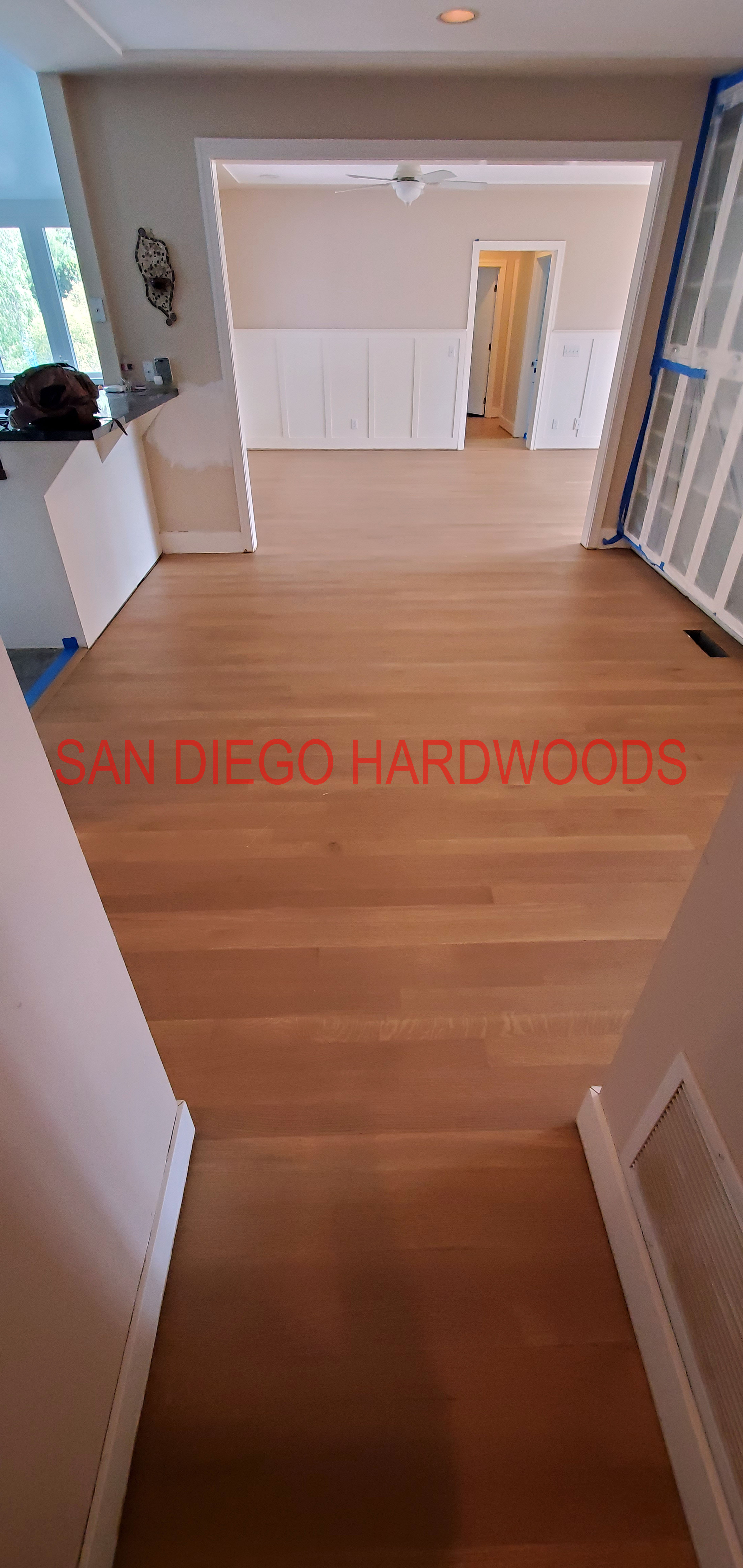 Hardwood floor refinishing and restoration in San Diego — project photo