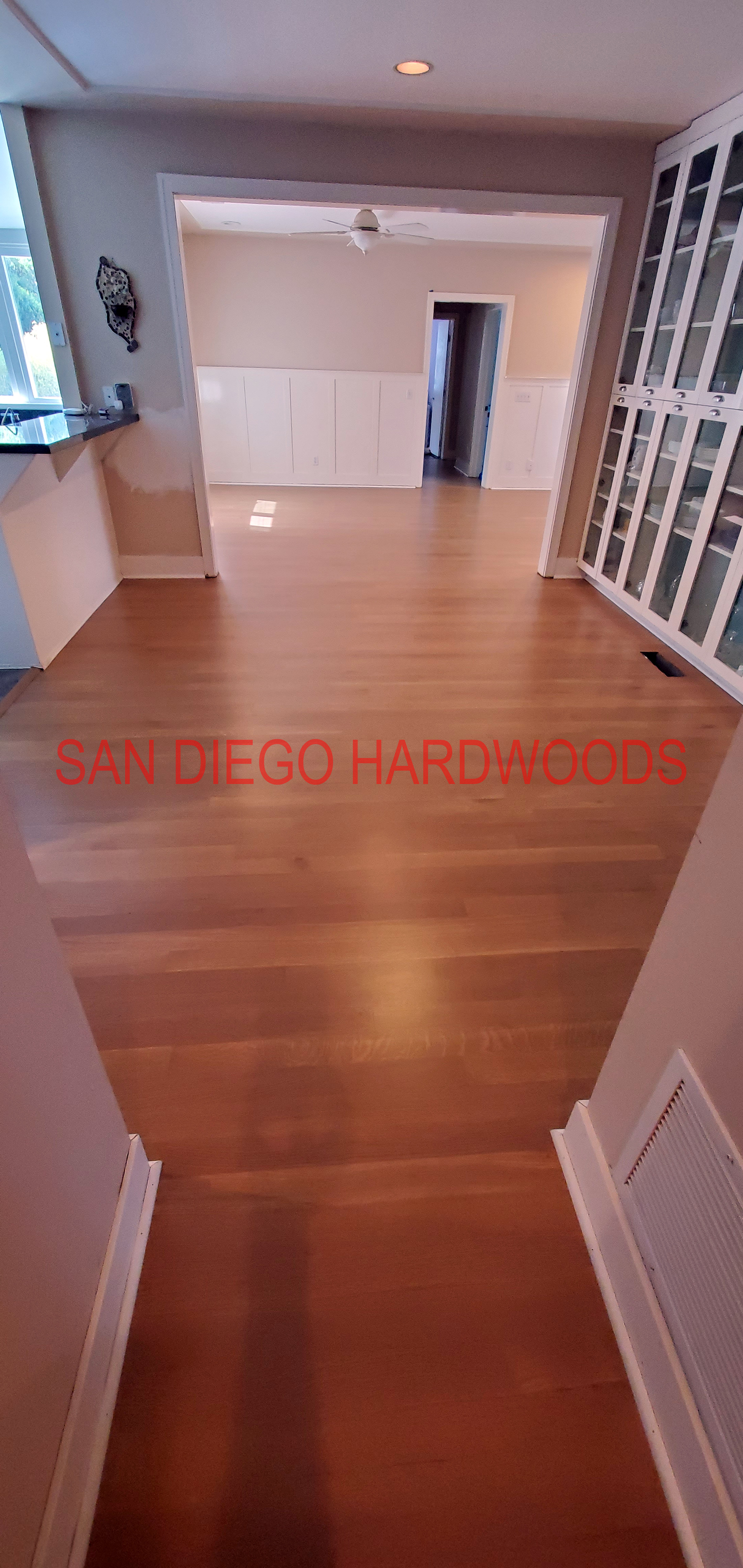 Hardwood floor refinishing and restoration in San Diego — project photo