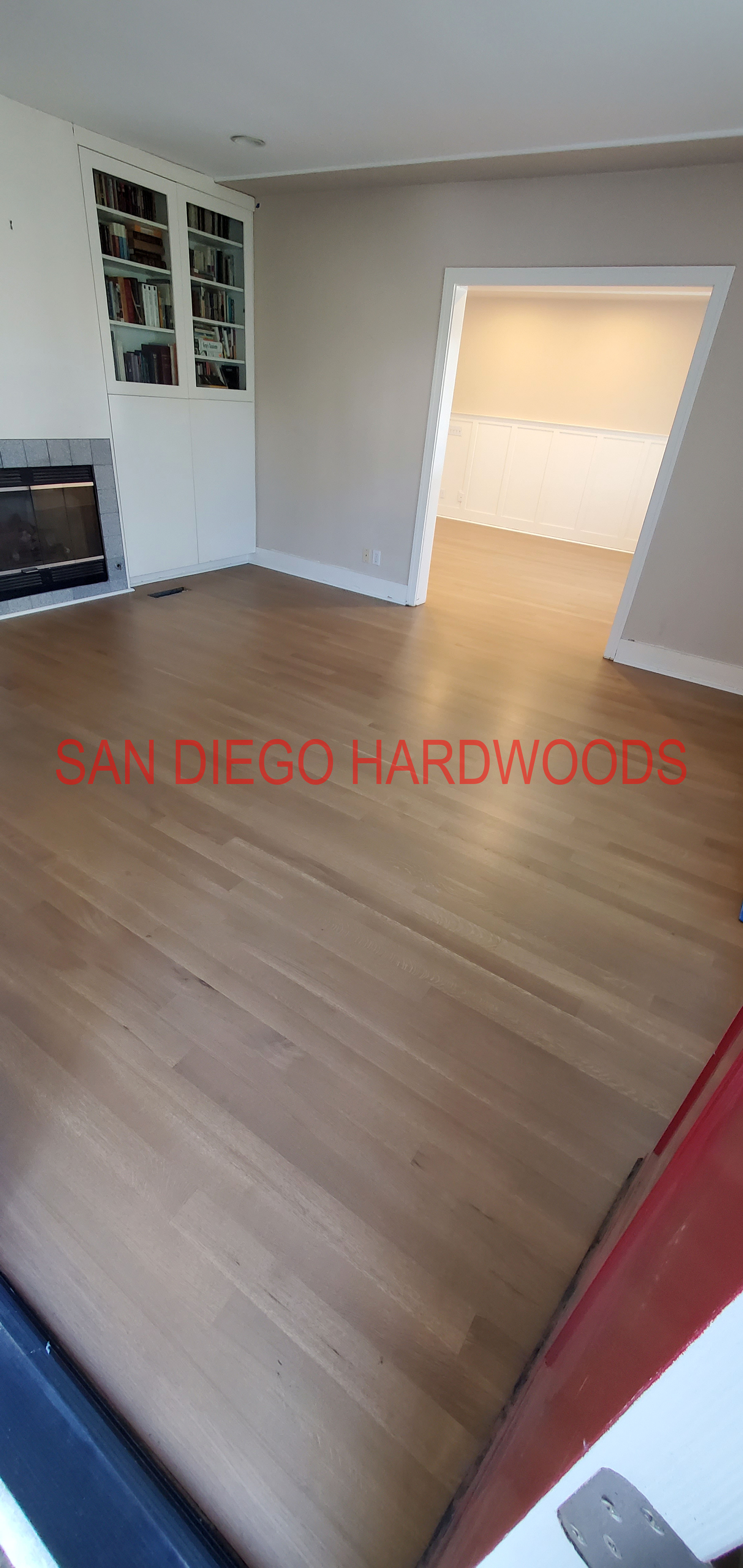 Hardwood floor refinishing and restoration in San Diego — project photo