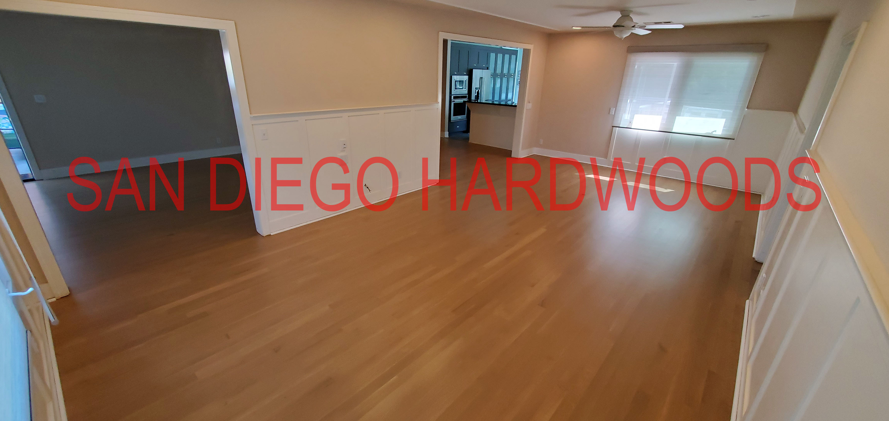Hardwood floor refinishing and restoration in San Diego — project photo
