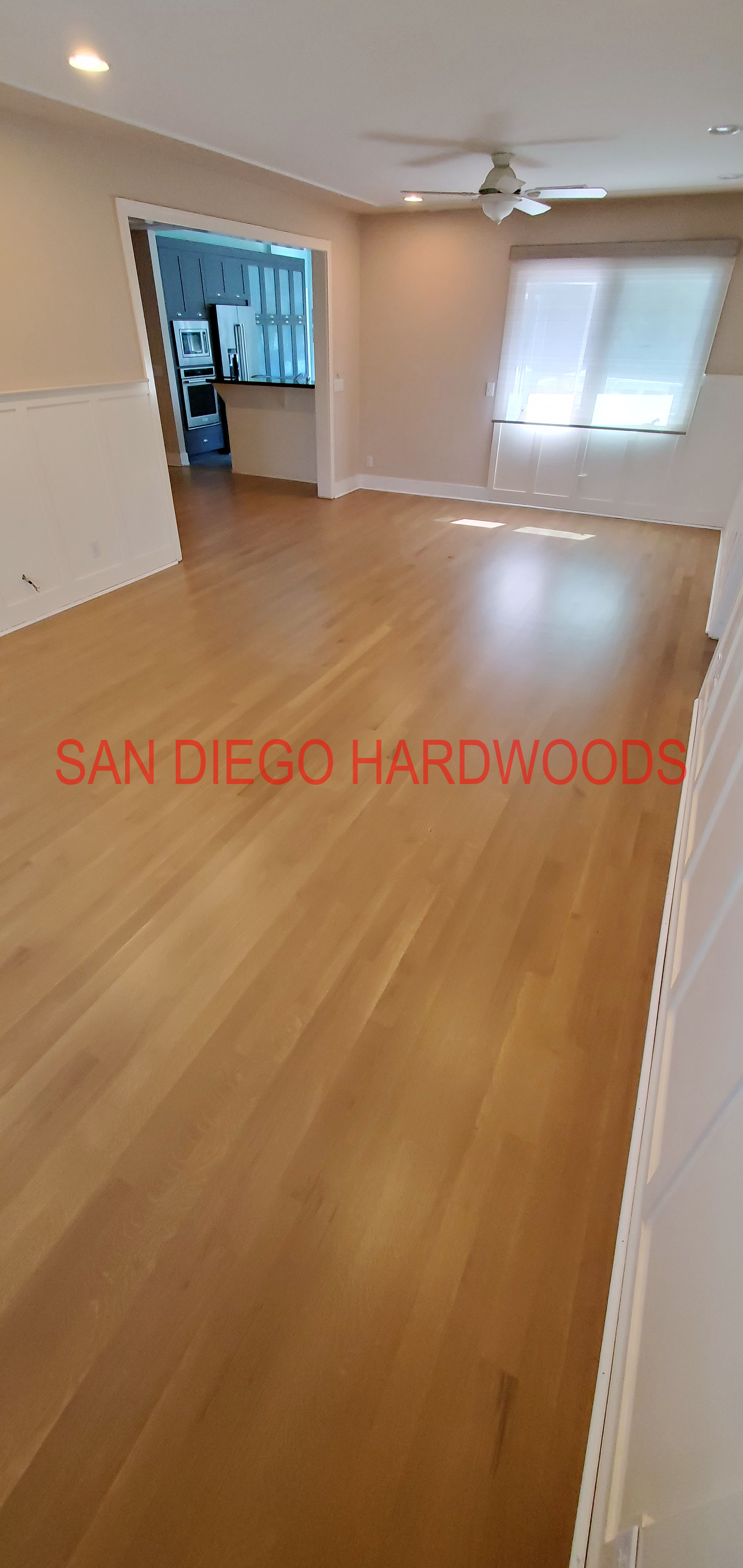 Hardwood floor refinishing and restoration in San Diego — project photo
