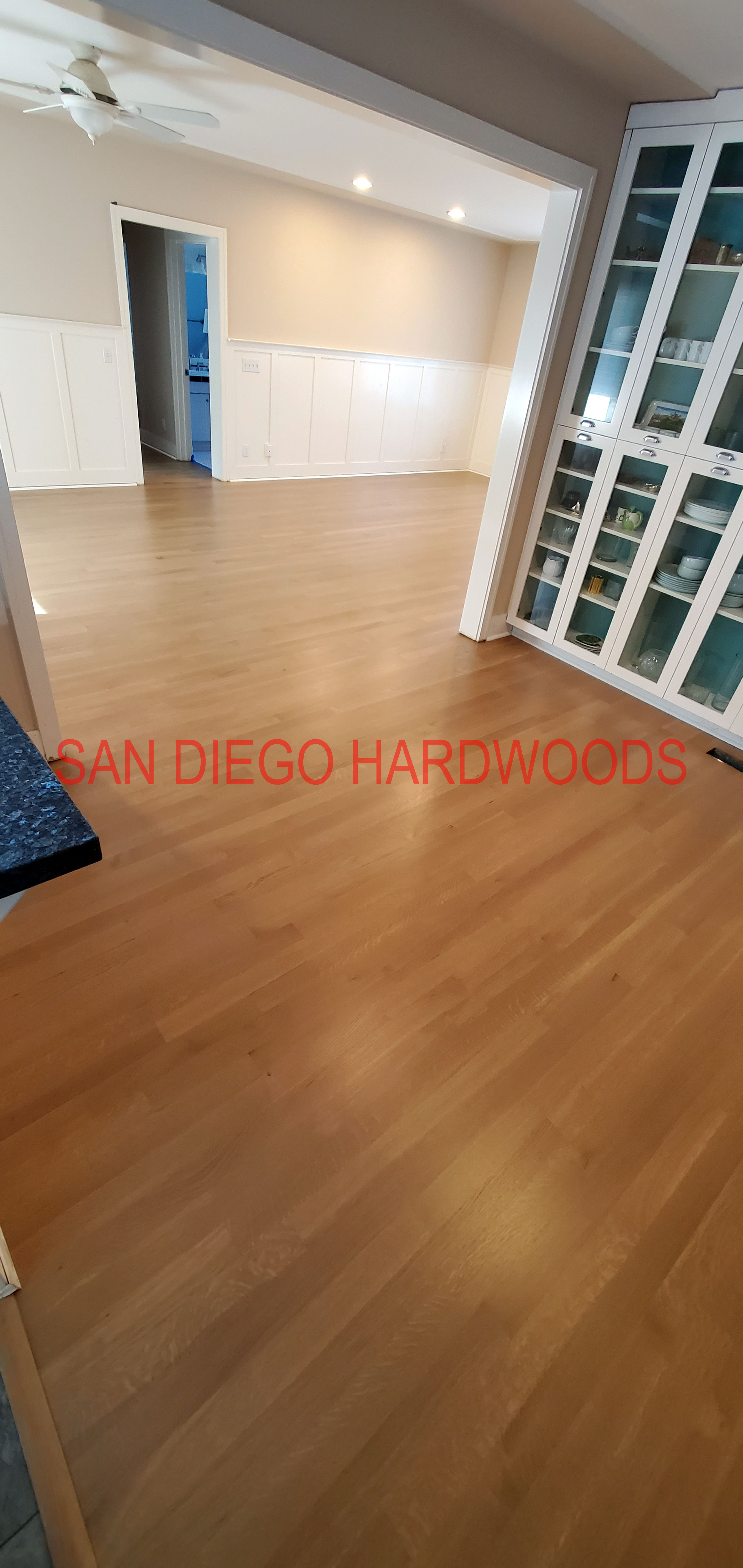 Hardwood floor refinishing and restoration in San Diego — project photo