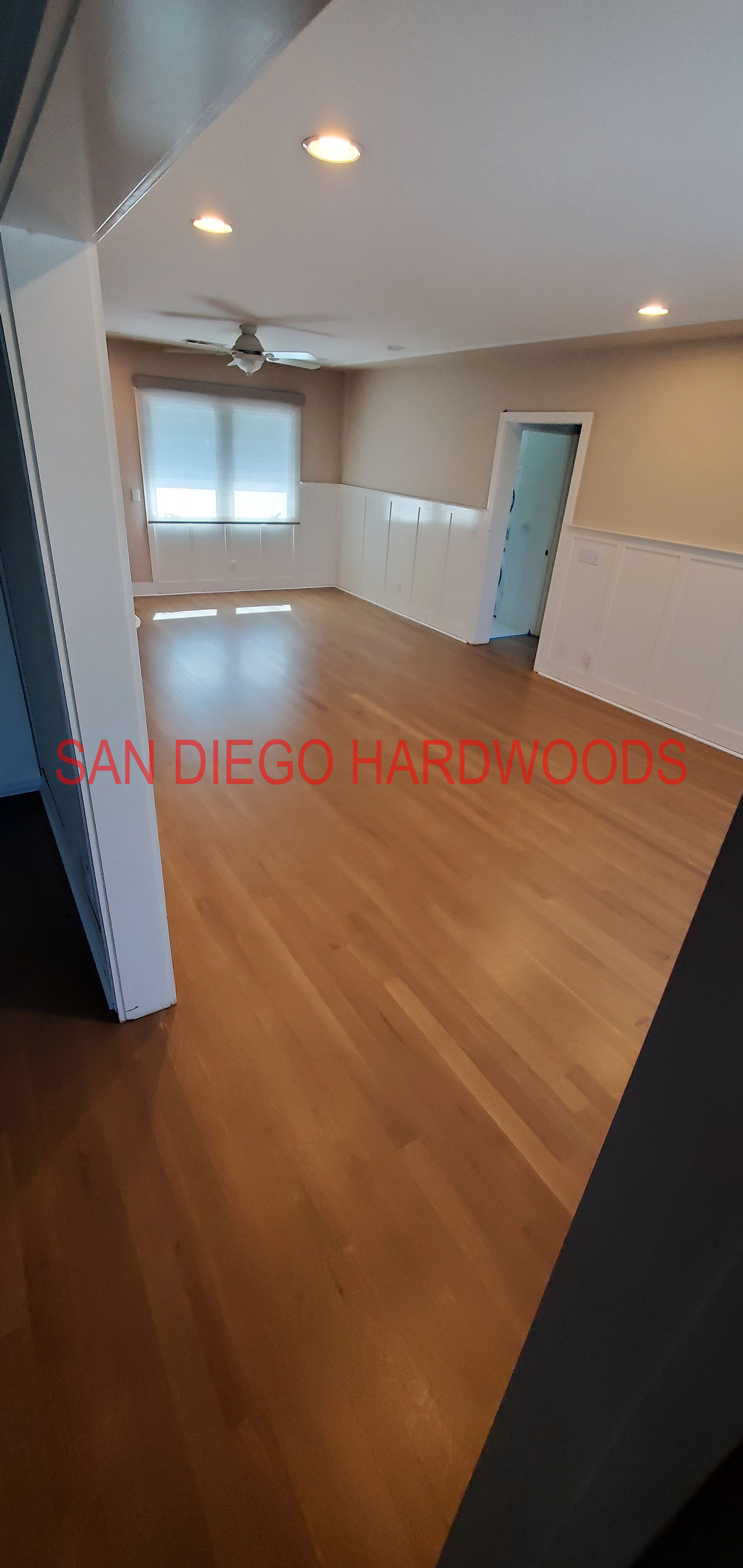 Hardwood floor refinishing and restoration in San Diego — project photo
