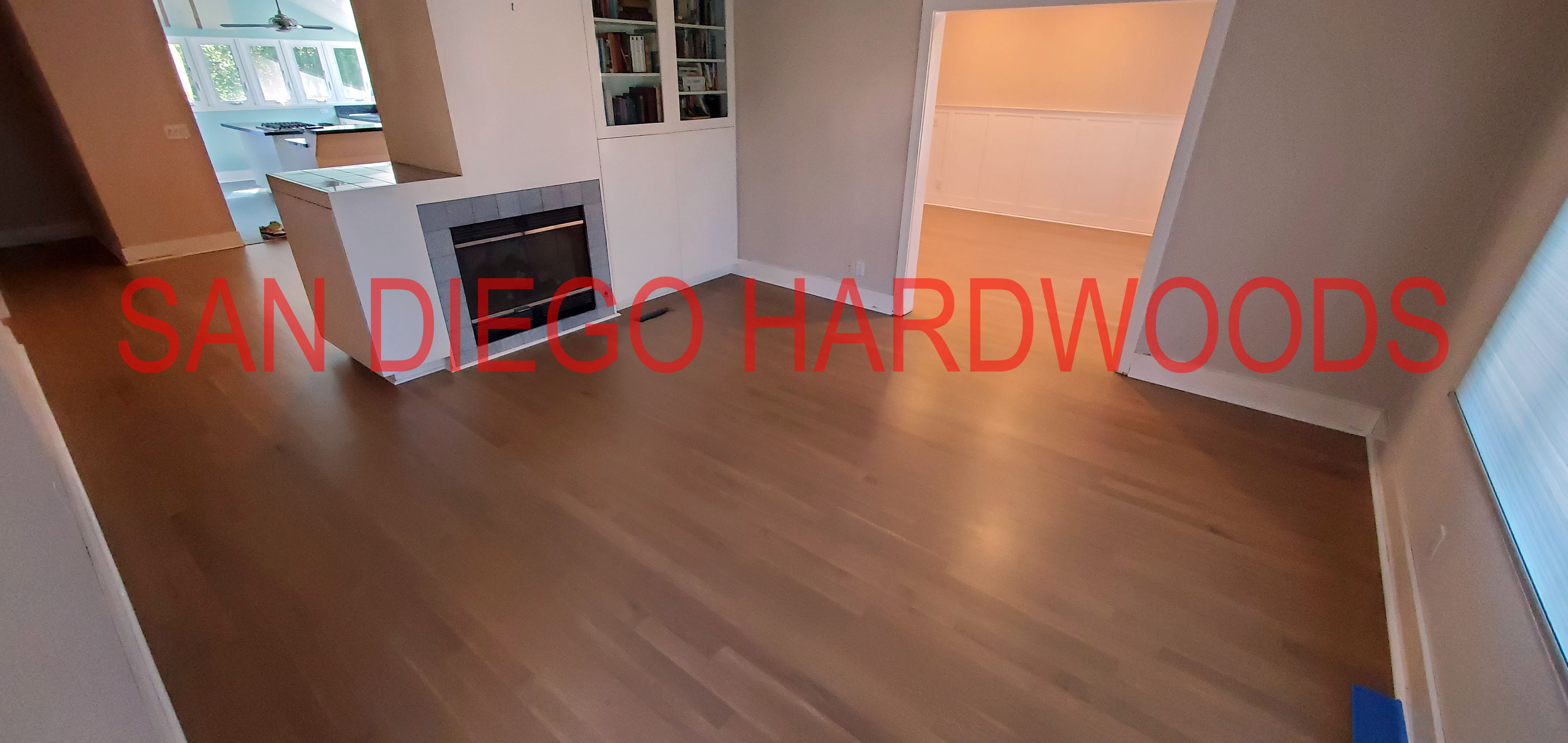Hardwood floor refinishing and restoration in San Diego — project photo
