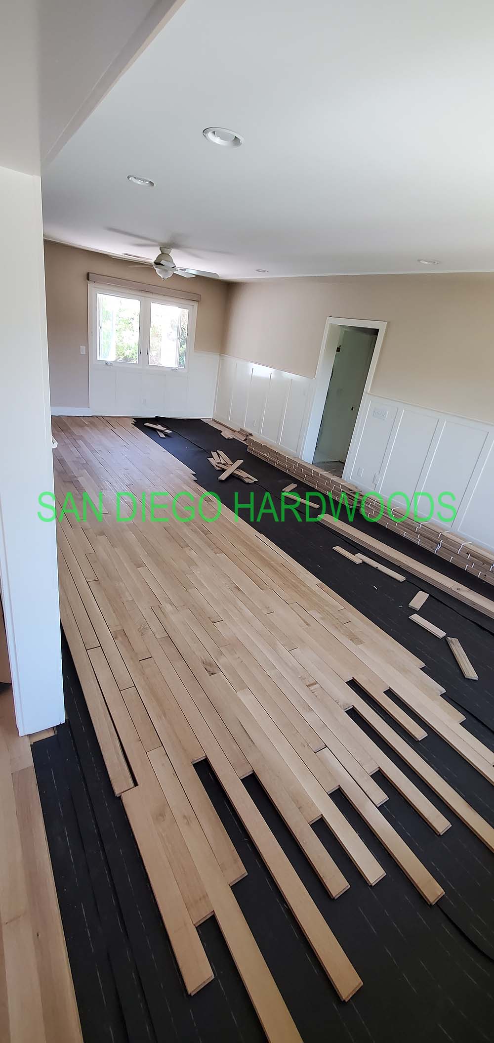 Hardwood floor refinishing and restoration in San Diego — project photo
