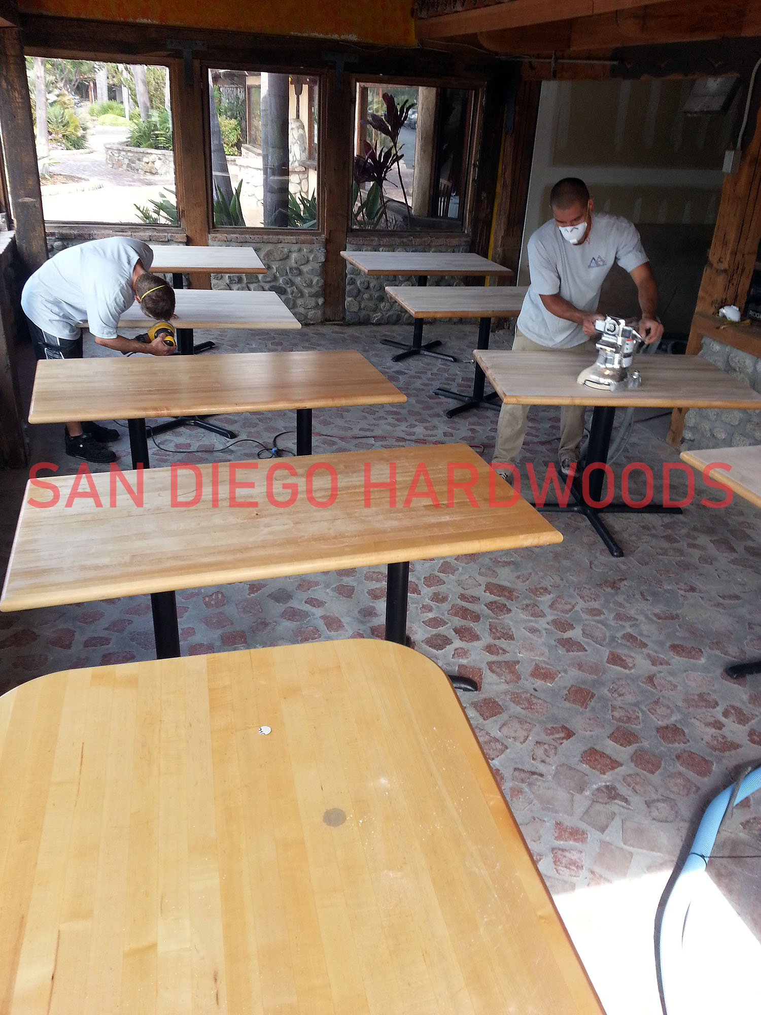 Hardwood floor refinishing and restoration in San Diego — project photo