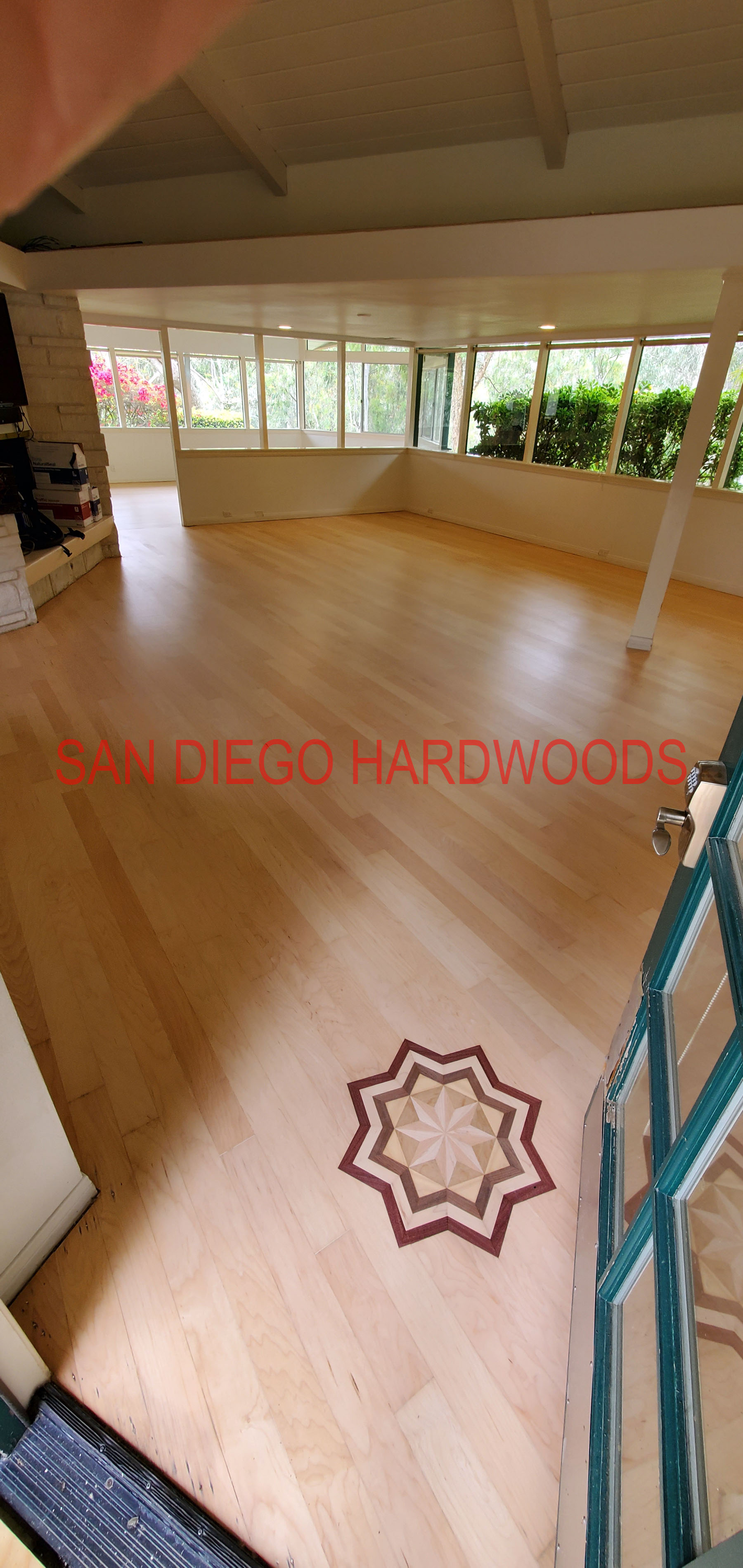 Hardwood floor refinishing and restoration in San Diego — project photo