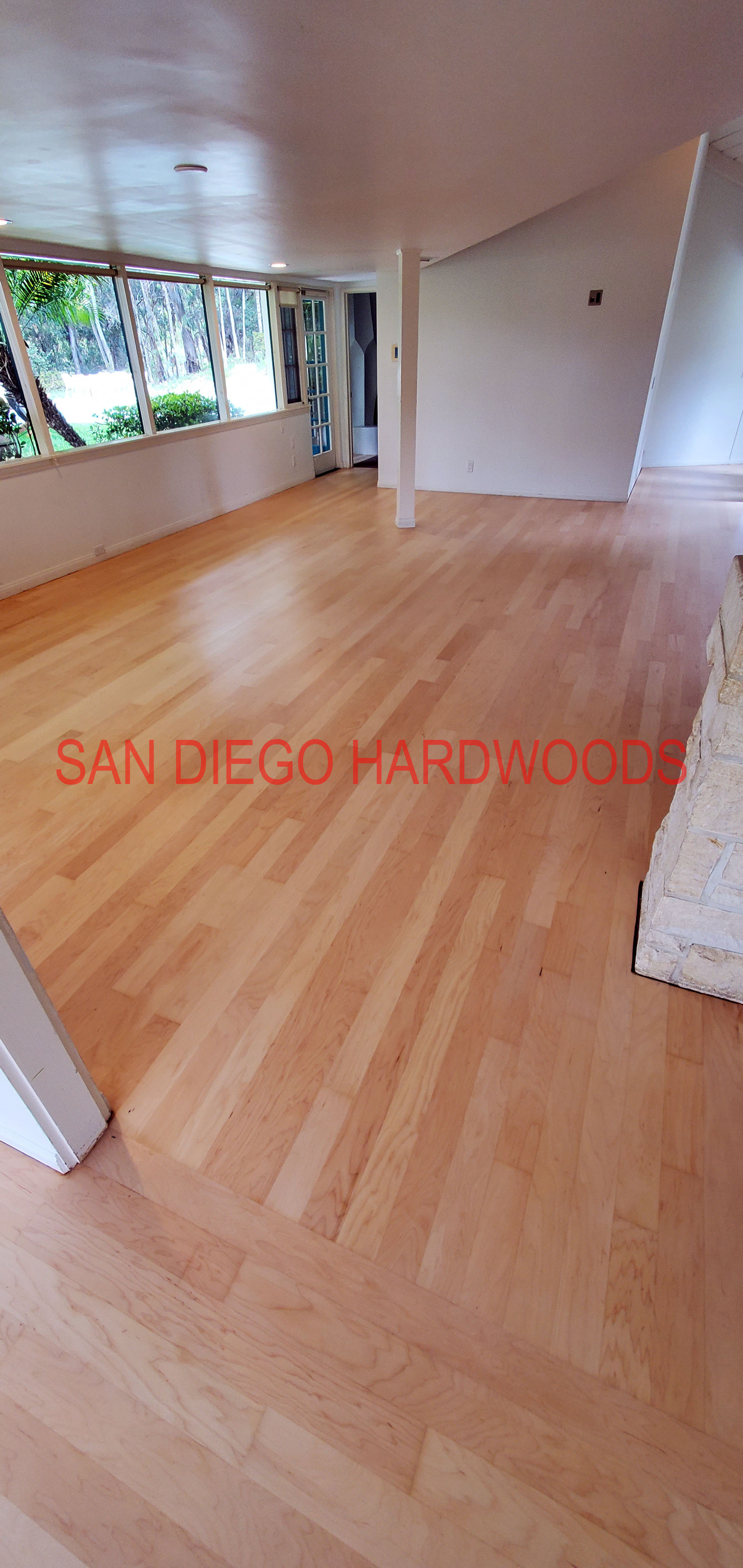 Hardwood floor refinishing and restoration in San Diego — project photo