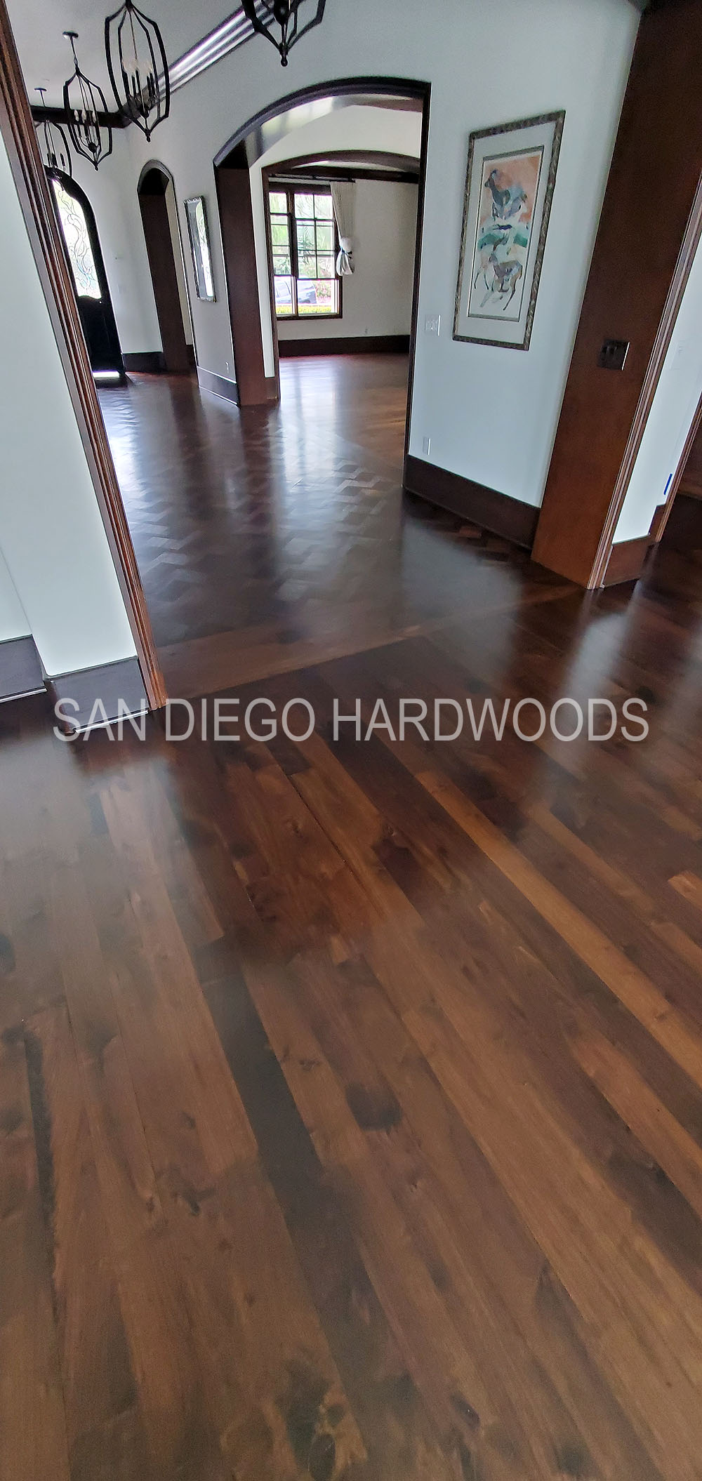 Hardwood floor refinishing and restoration in San Diego — project photo